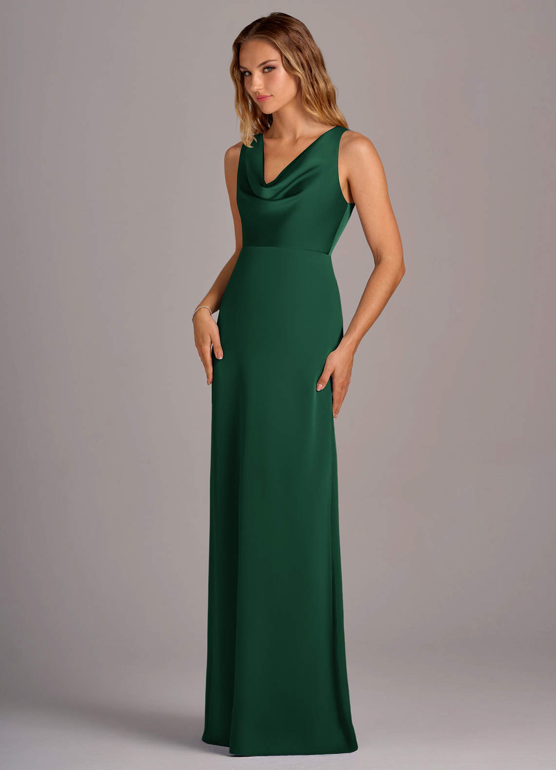Azazie Wrenlee Donkergroen Bruidsmeisjes Jurken Azazie