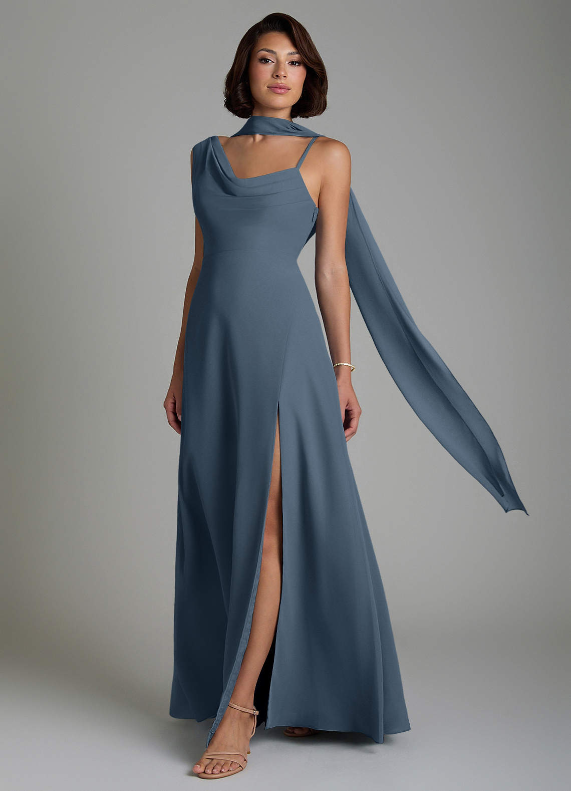 Azazie True Neptune Chiffon Bridesmaid Dresses