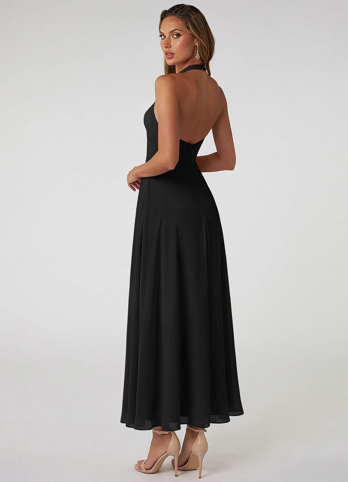 simple brown dress Satin Bridesmaid Prom Dress XXXL Billie Espresso by Grace Loves Lace DSCLMR:August; Designed with an asymmetrical Size:M-L Azazie A-Line One-Shoulder Floor-Length