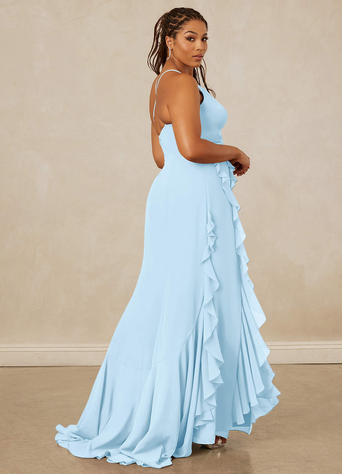 Christian Siriano Bridal for Azazie 1006 Bridesmaid Dresses Ruffle Chiffon Mermaid Dress image8