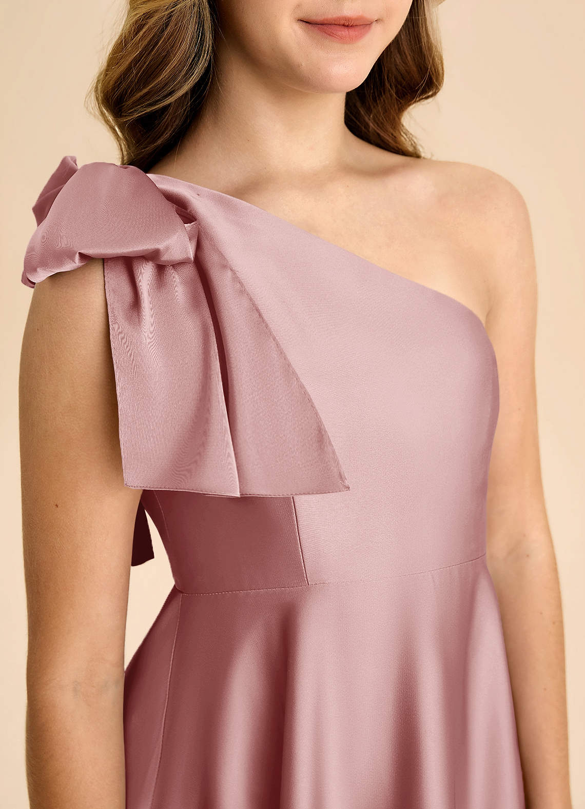 dusty pink junior bridesmaid dress Lovely Dust Rose /Mint Junior Bridesmaid Dress Flower Girls Dress,Teen Siaoryne