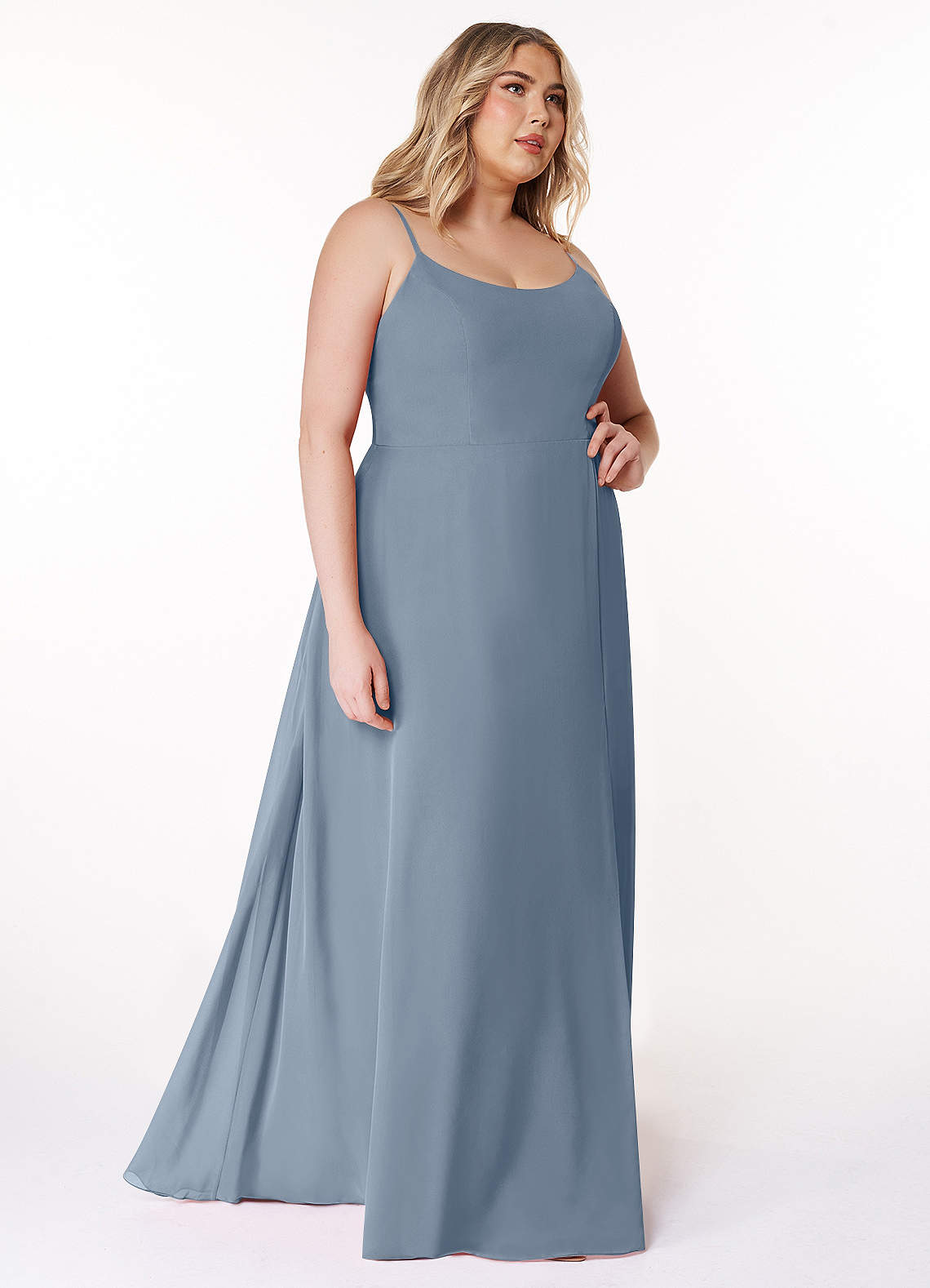 white christmas dresses Long Off The Shoulder Chiffon Plus Size Bridesmaid Dresses COCOMELODY CB0709PS, Mulberry main image 1