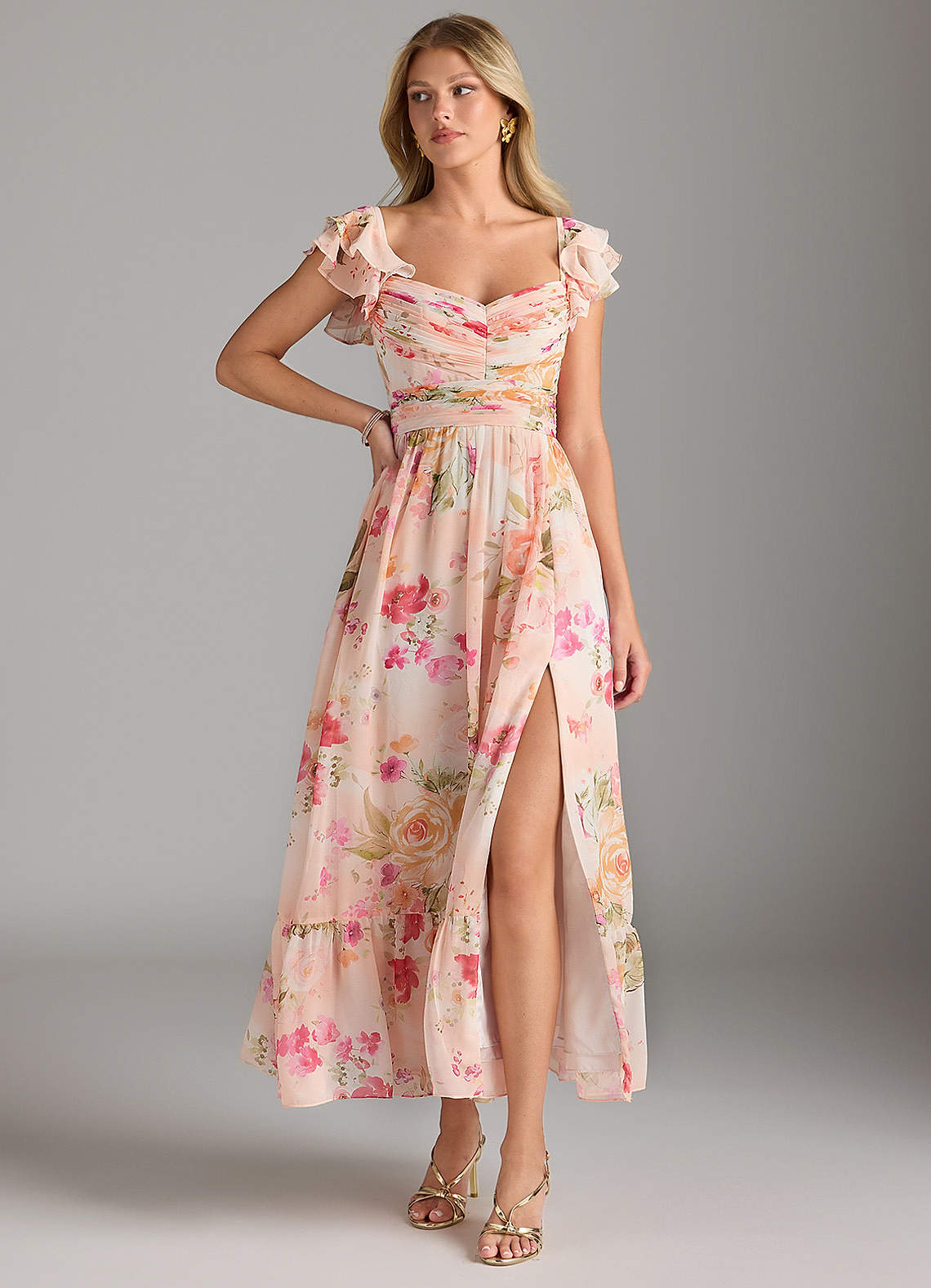 brown maxi dress strapless Chocolate Strapless Drape Maxi Dress