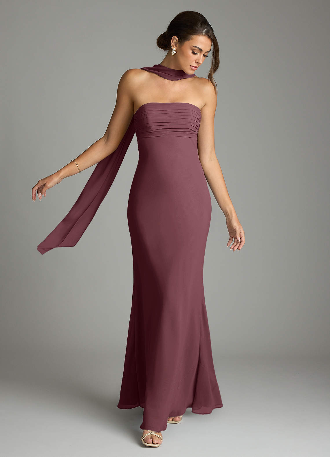 sangria colored bridesmaid dresses Kanali K Size 14 1801 Cranberry Bridesmaid Dress