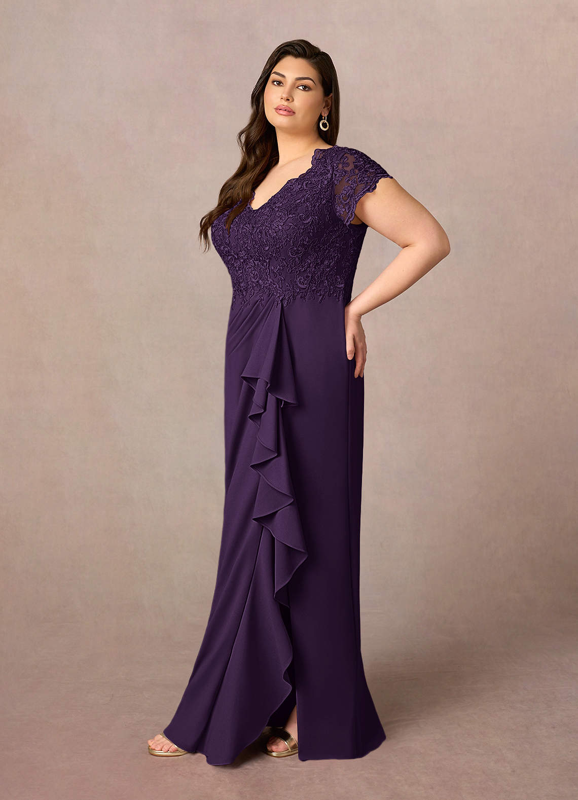 strapless open back dress Purple Floral Ruffle Tie Strap Midi Dress