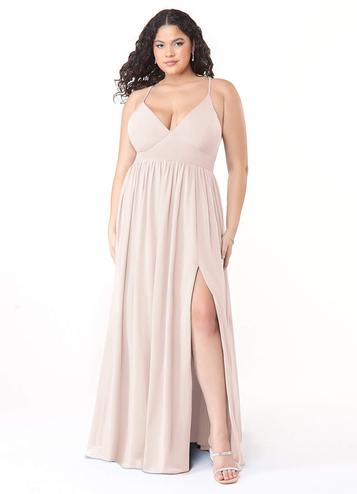 azazie rose petal bridesmaid dress Rose Petal Floral Bridesmaid Dresses