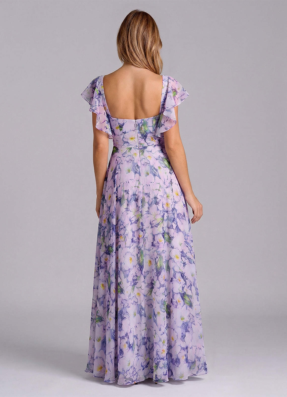 Azazie Leilani Lilac Bloom Chiffon Bridesmaid Dresses