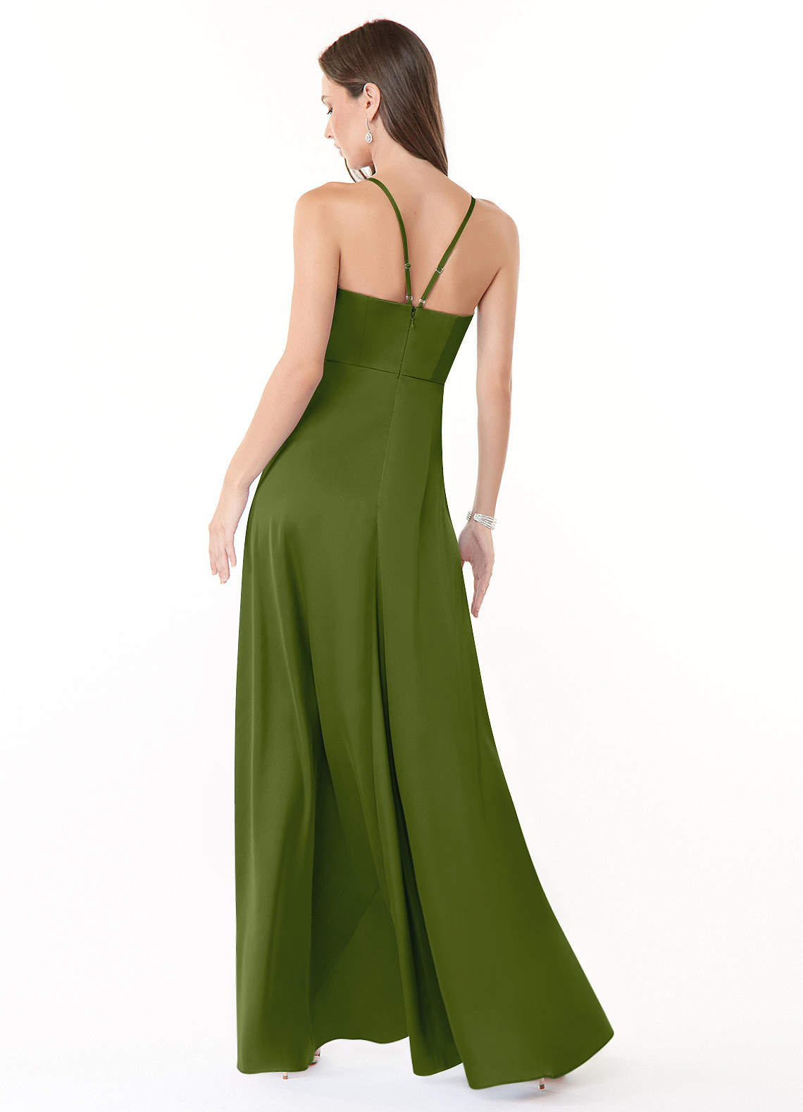Juniper Azazie Harpie Stretch Satin Dress Bridesmaid Dresses | Azazie