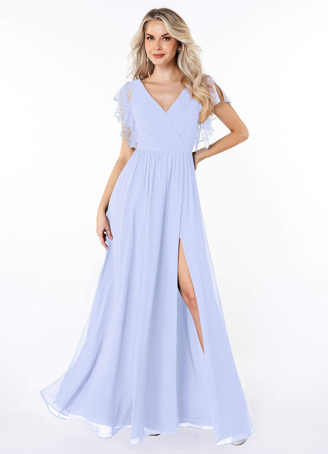 Vestido de dama de honor Azazie Zella en color Lavanda | Azazie, image size:1140x1578