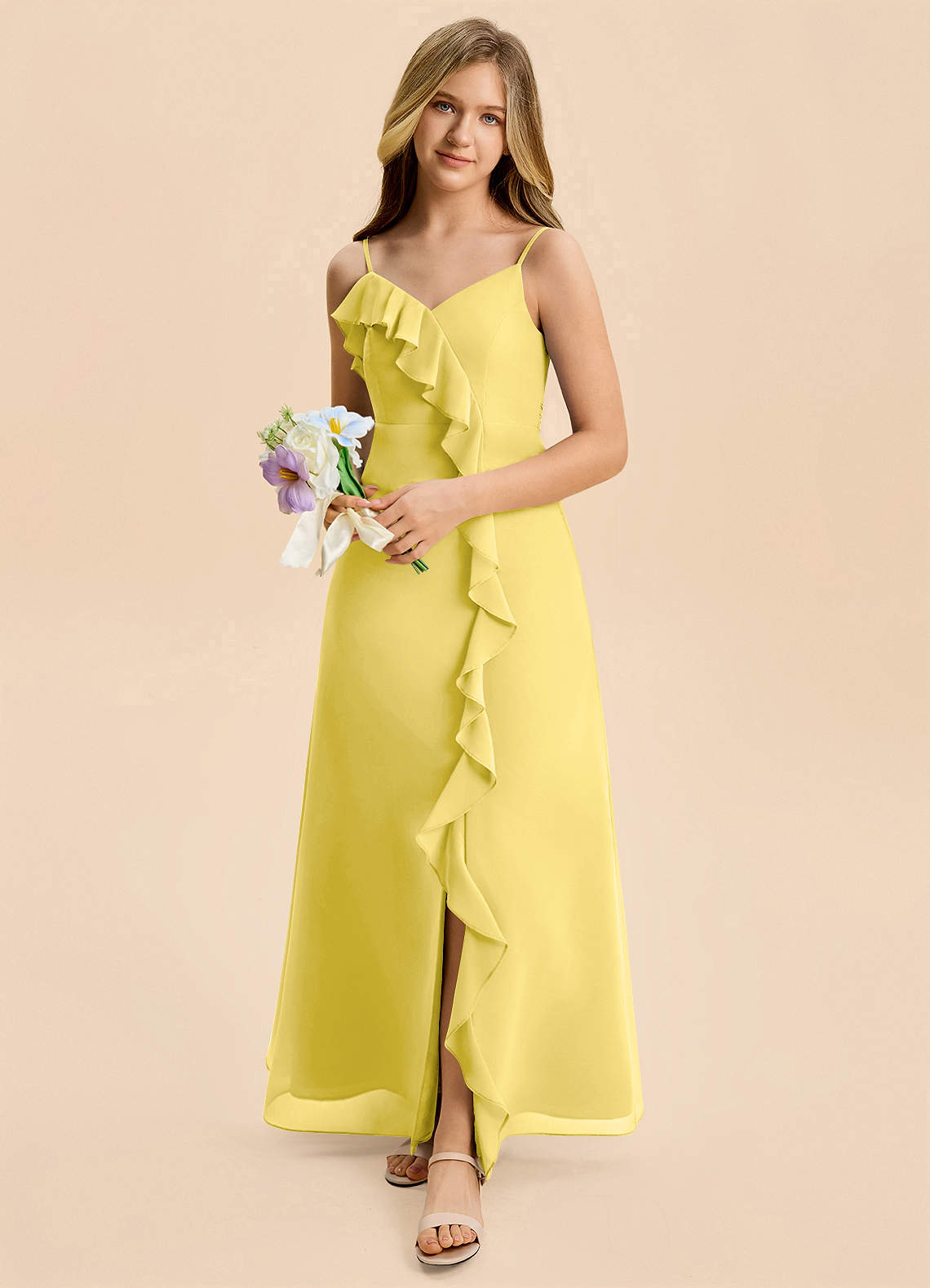 iris chiffon bridesmaid dresses Iris Embroidered Chiffon Bridesmaid Dress main image 1