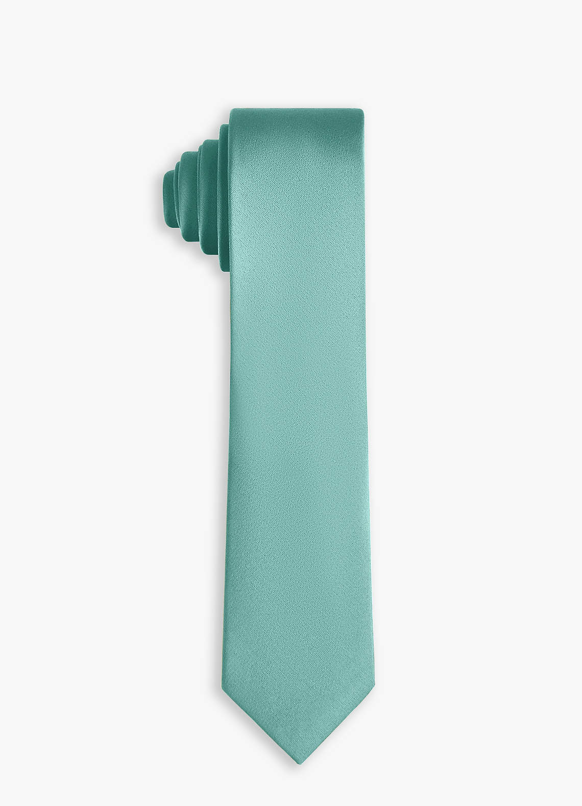 front Stretch Satin Skinny Tie