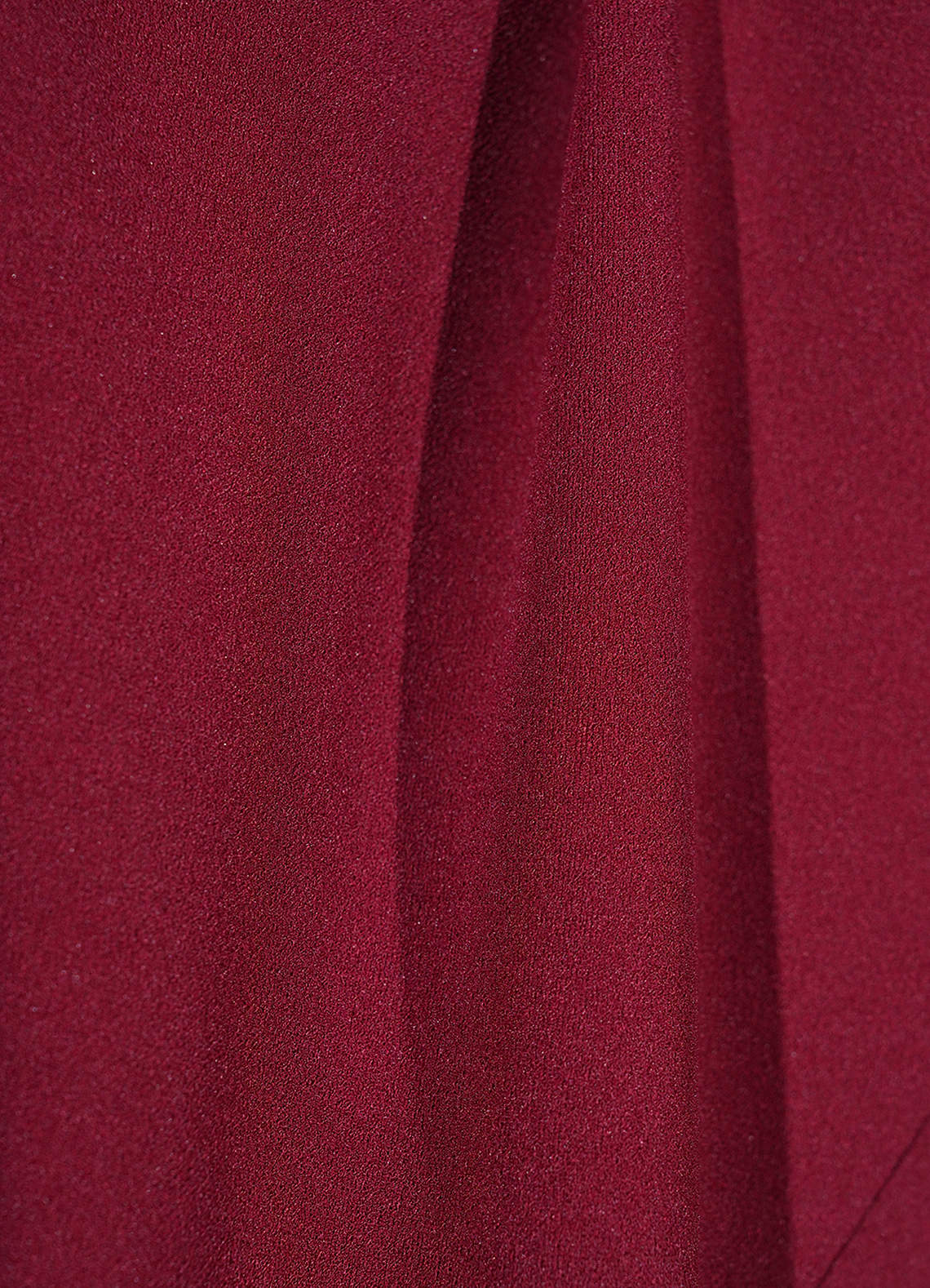 Aspen Burgundy Satin Long Sleeve Midi Dress image1
