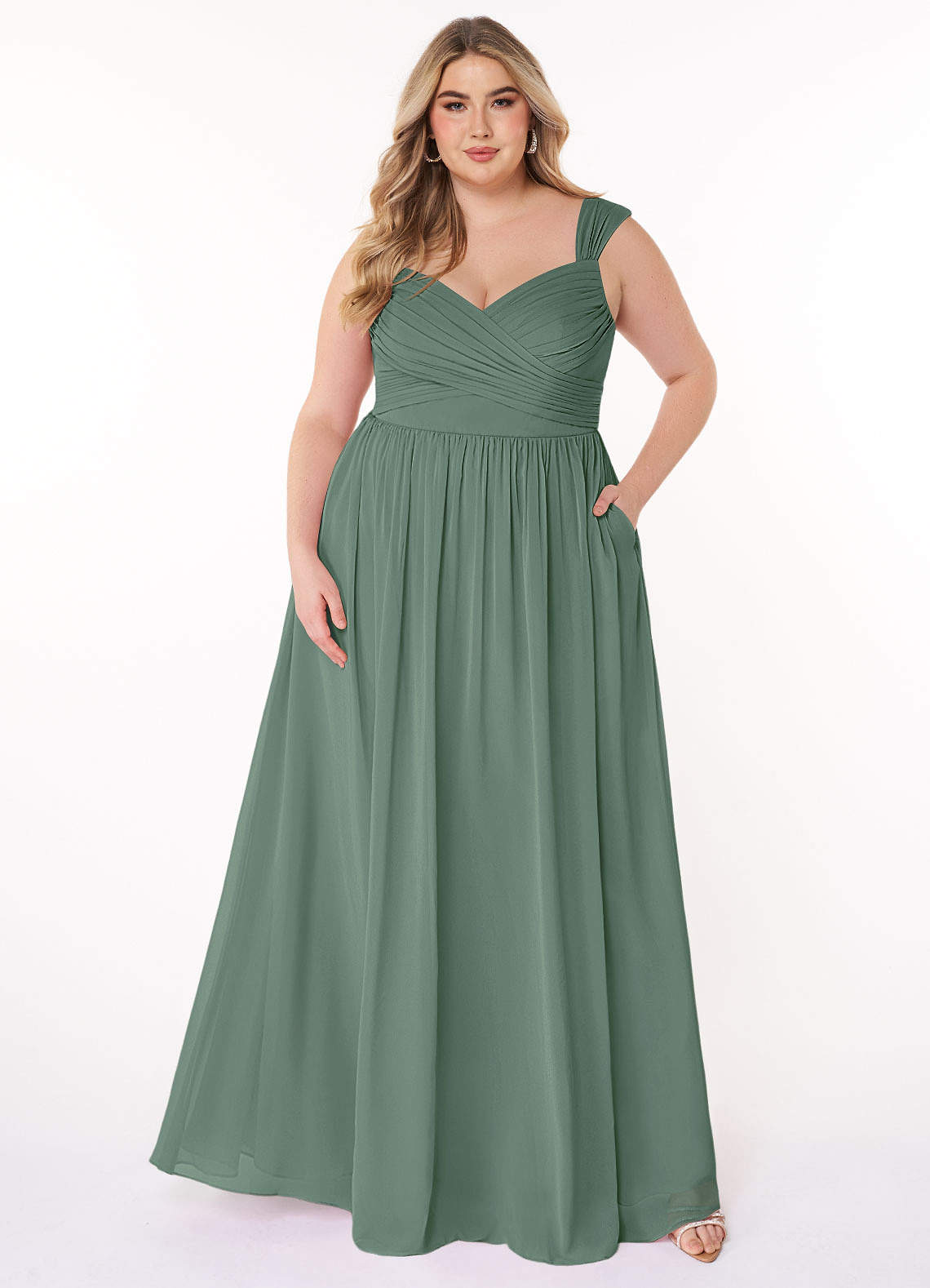 Eucalyptus Azazie Raine Bridesmaid Dresses | Azazie