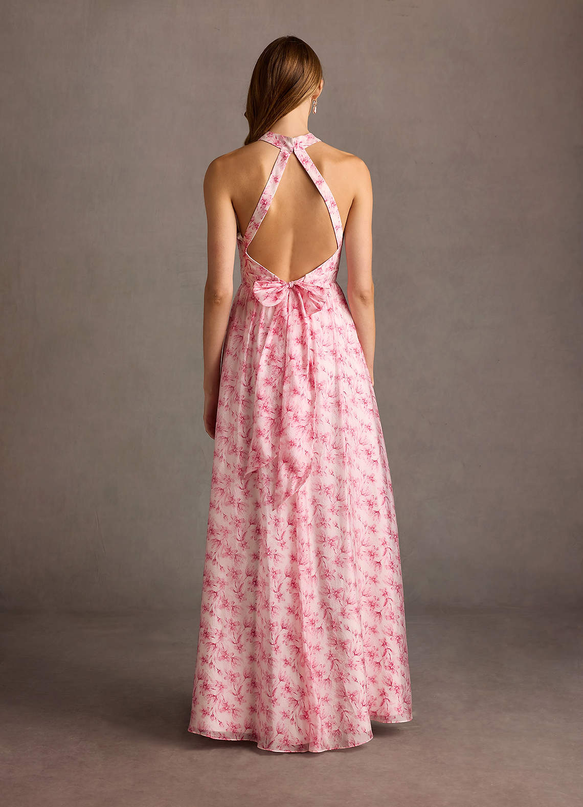 Marjorie Pink Floral Open Back Maxi Dress Azazie
