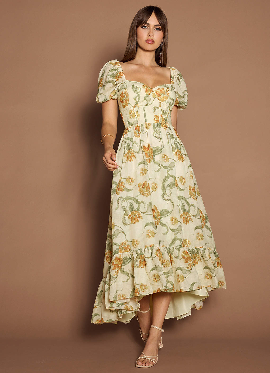 Leslie Lemon Drop Midi Dress image1