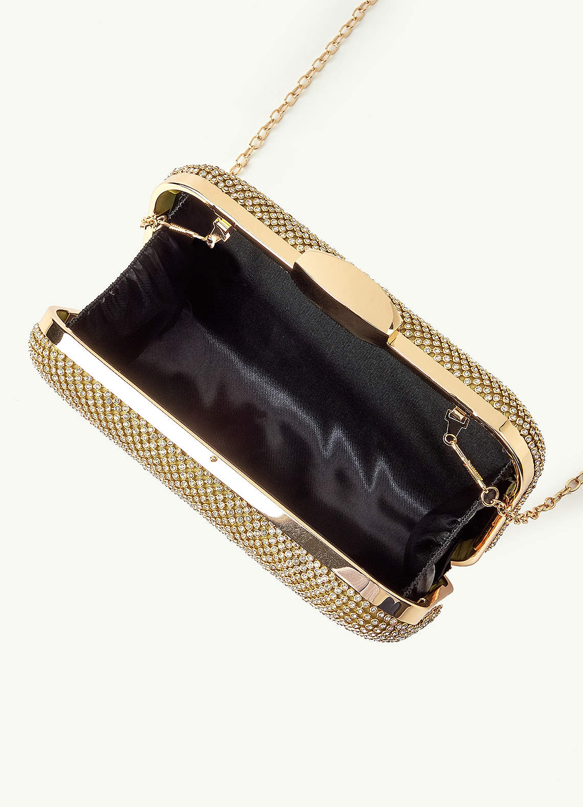 front Crystal Mesh Clutch
