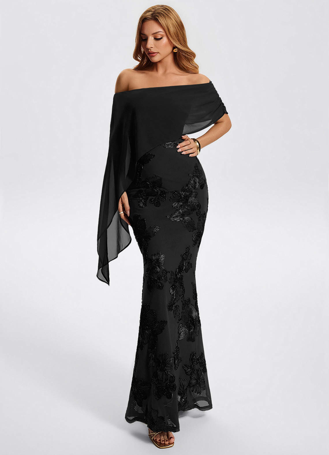 Rhiannon Black Maxi Dress image2