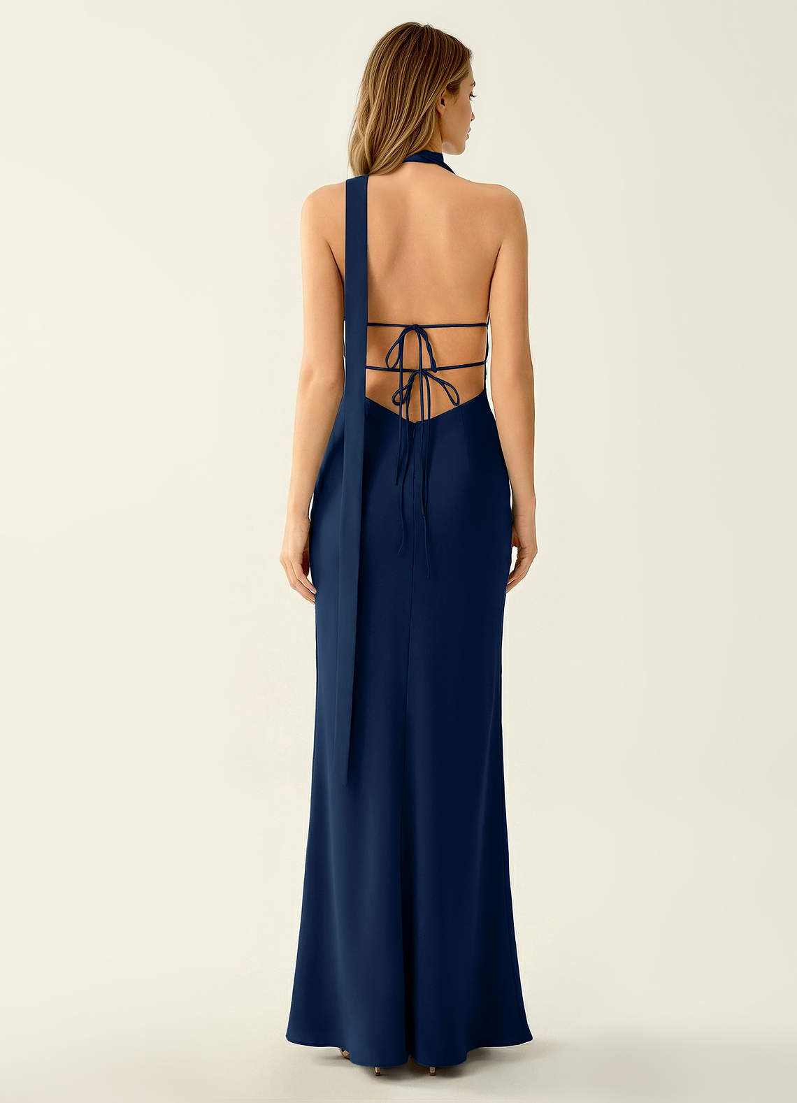 navy backless maxi dress Wrenllien Deep V-Neck Satin Prom and Homecoming Dresses Free People Green Cotton Size:US 18 US_launch 95% Polyester / 5%