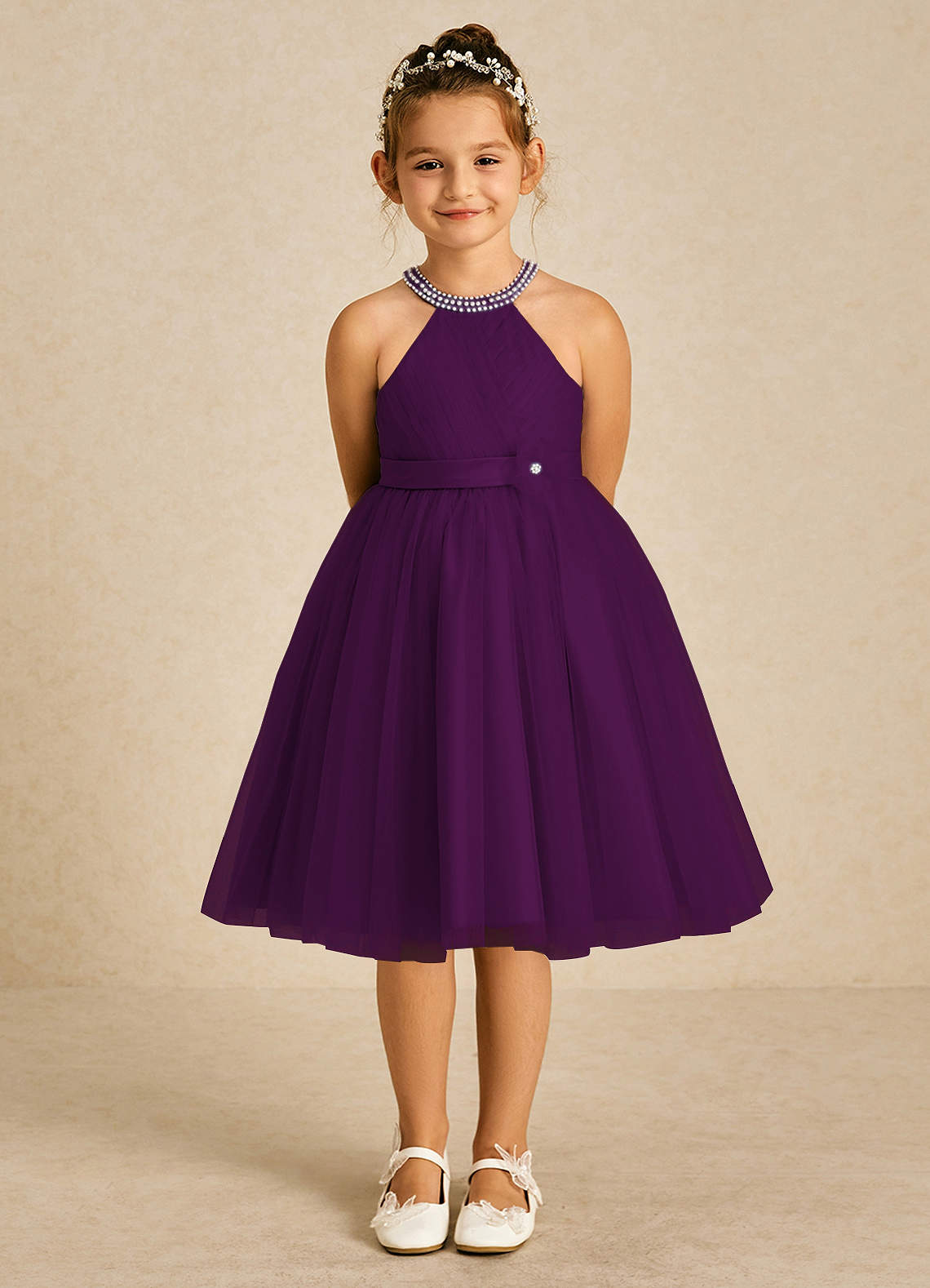 Grape flower girl dresses hotsell