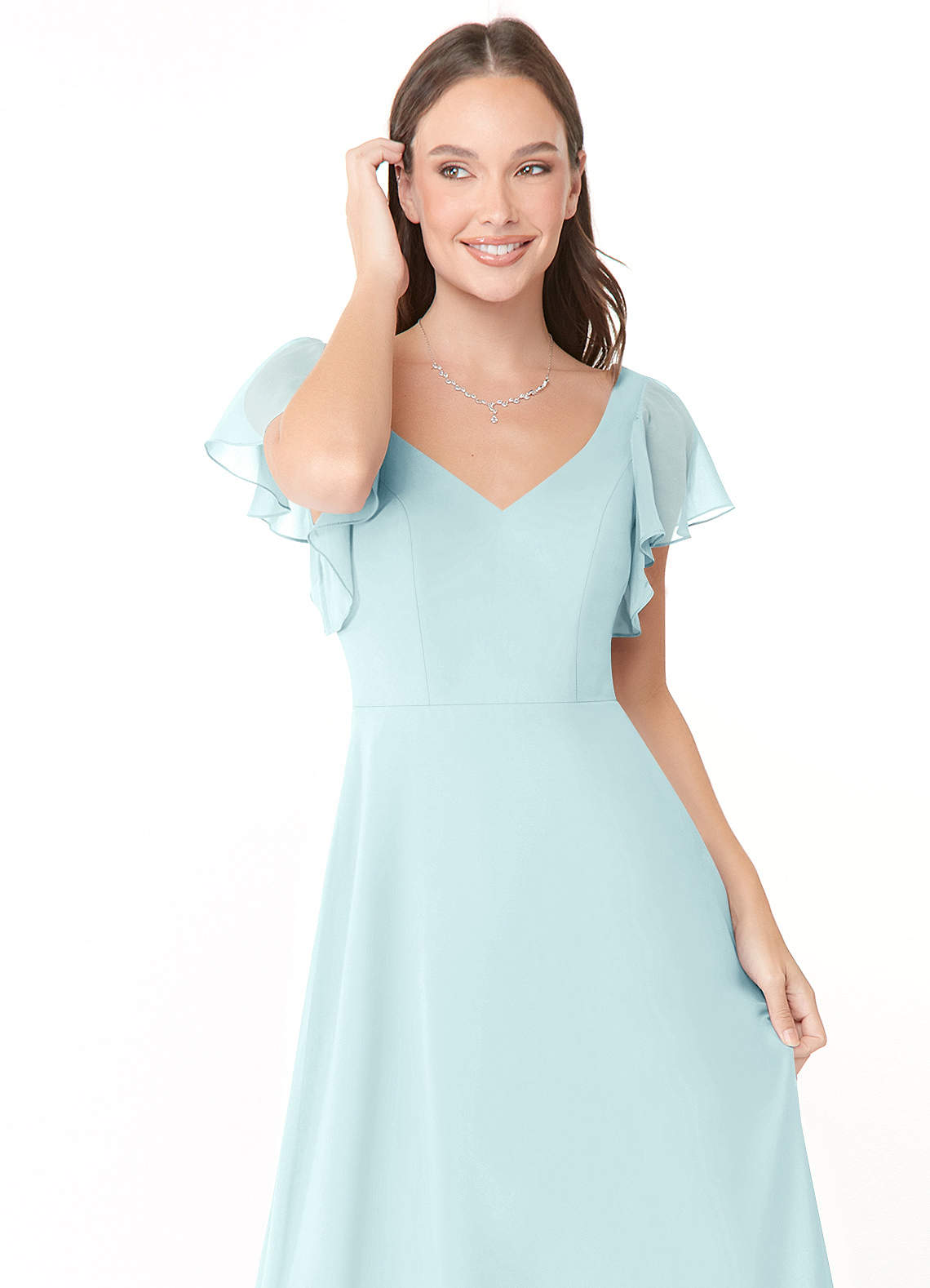 Azazie Syenna Sea Glass Chiffon Bridesmaid Dresses | Azazie Azazie Syenna Sea Glass Chiffon Bridesmaid Dresses | Azazie