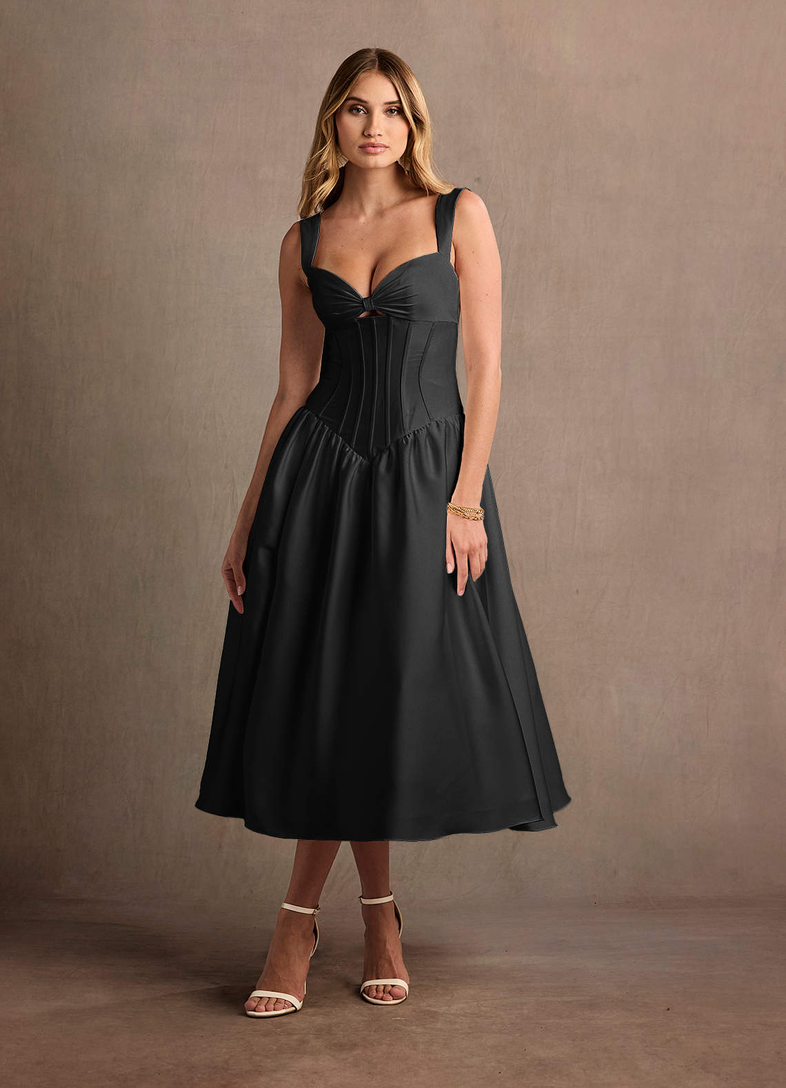 arwen black dress Dropped Waist Midi As well as this