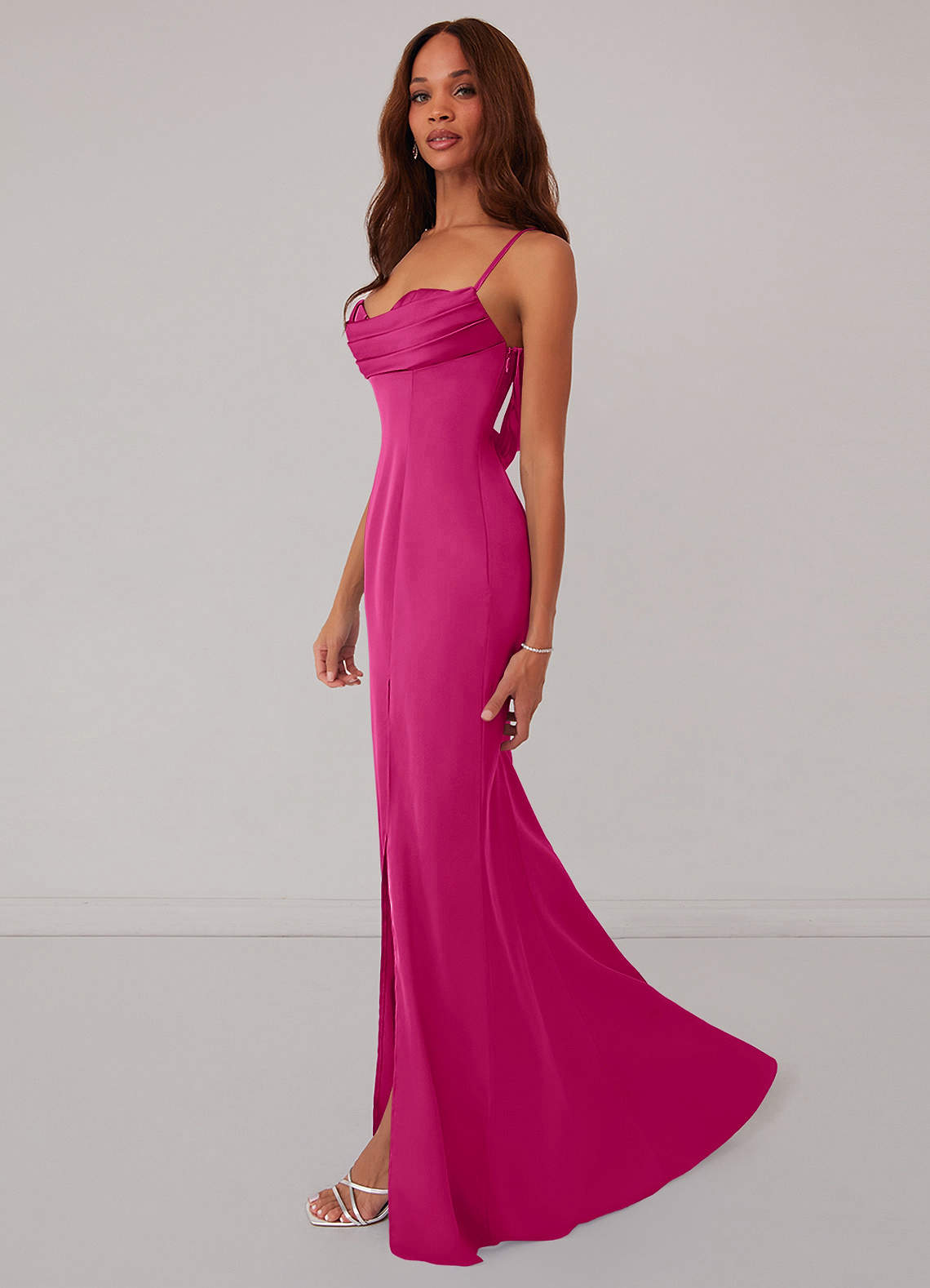 Strapless Pleated Corset Maxi Mermaid Dress