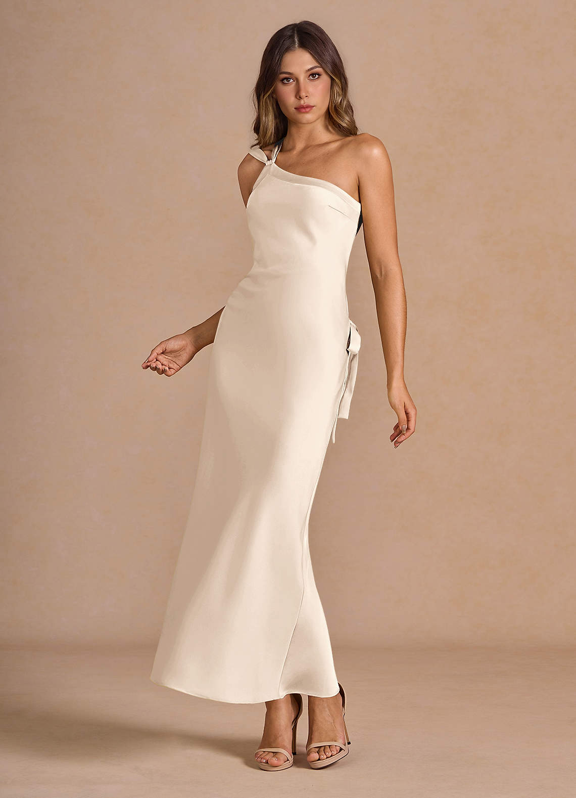 white christmas dresses Momento Cream Floral Maxi Dress main image 1