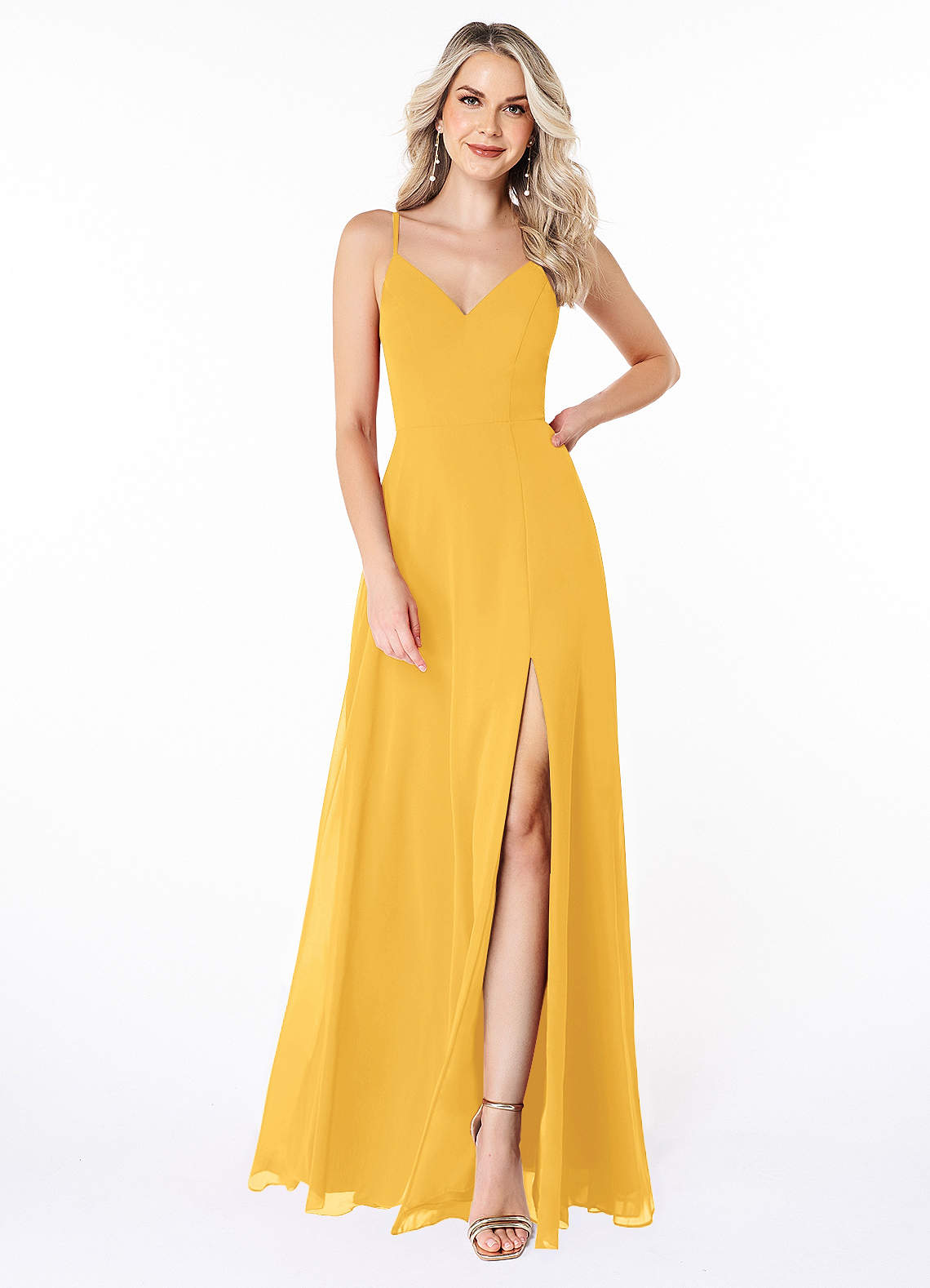 Azazie hotsell gold dresses