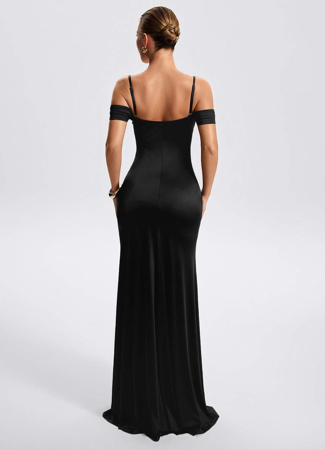 Milena Black Maxi Dress image7
