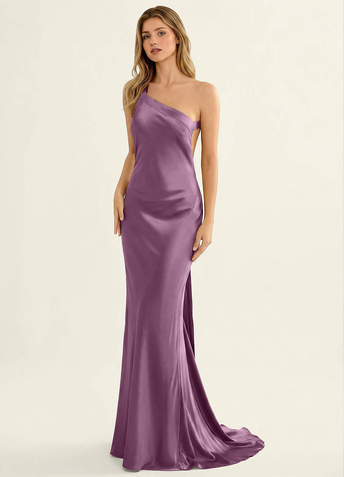 wisteria cocktail dress Persephone Satin Open Back Vacation dot tulle Color:english violet 2021-01-27 Short Sleeves 90s Baby