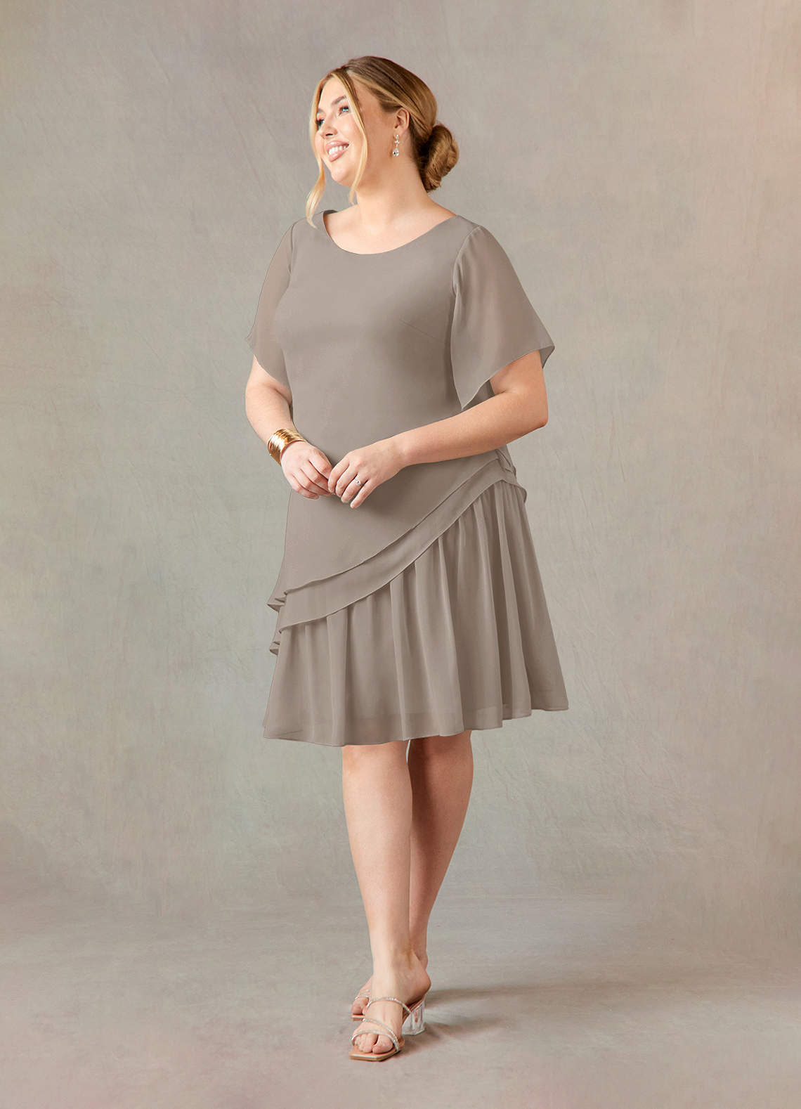 Taupe Azazie Louisa Mother Of The Bride Dress Mother Of The Bride