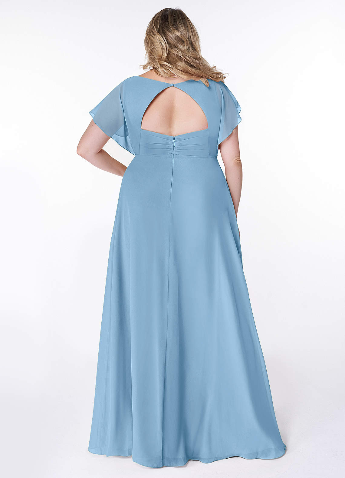 Azazie Rylee Steel Blue Bridesmaid Dresses | Azazie