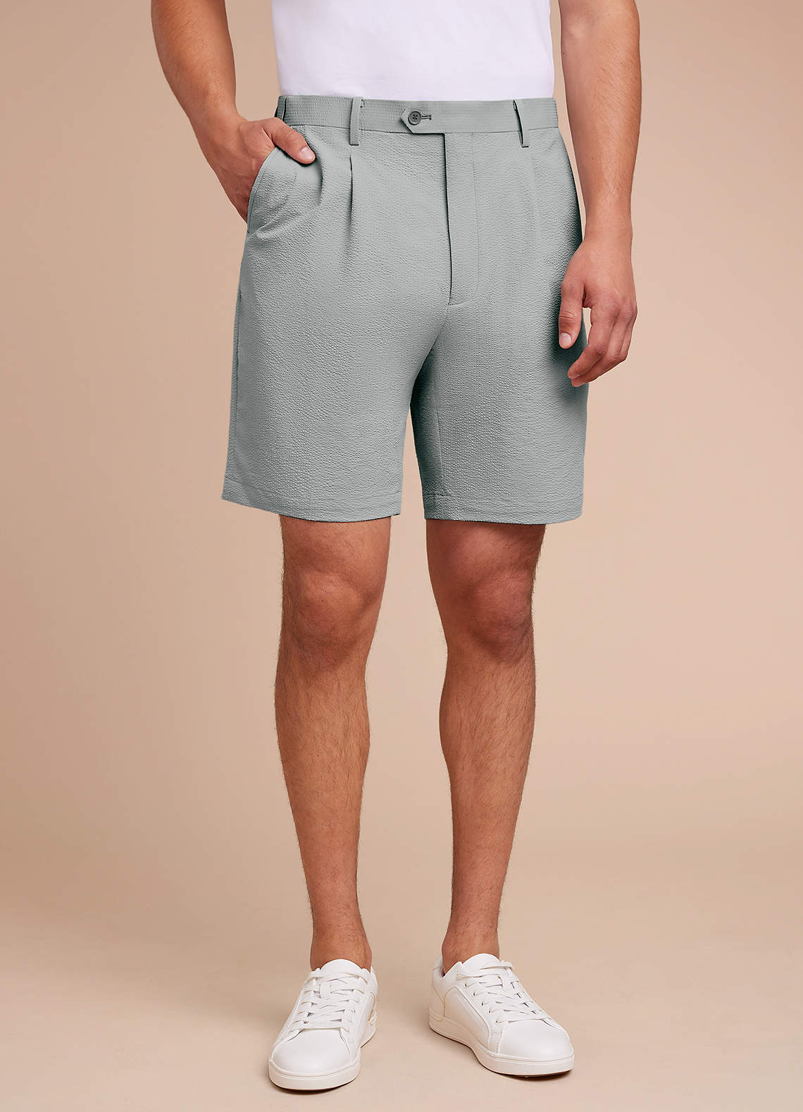 メンズウェア BRIEFING SEERSUCKER DRESS SHORT PANTS M Miles Seersucker Dress Shorts | Azazie CA