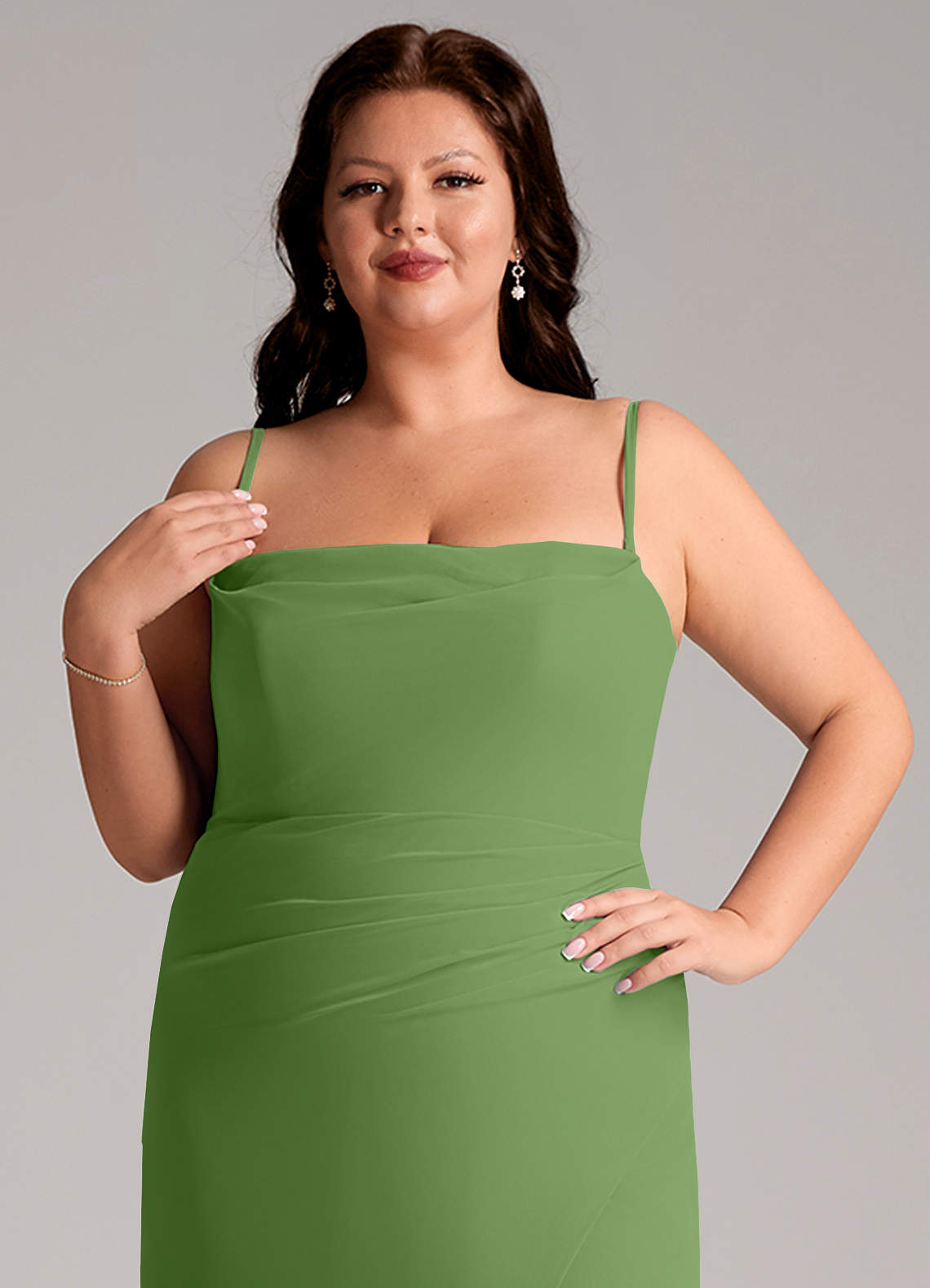 basil bridesmaid dress KASIA Nefeli Maxi Dress Basil – Matilda's Life Style