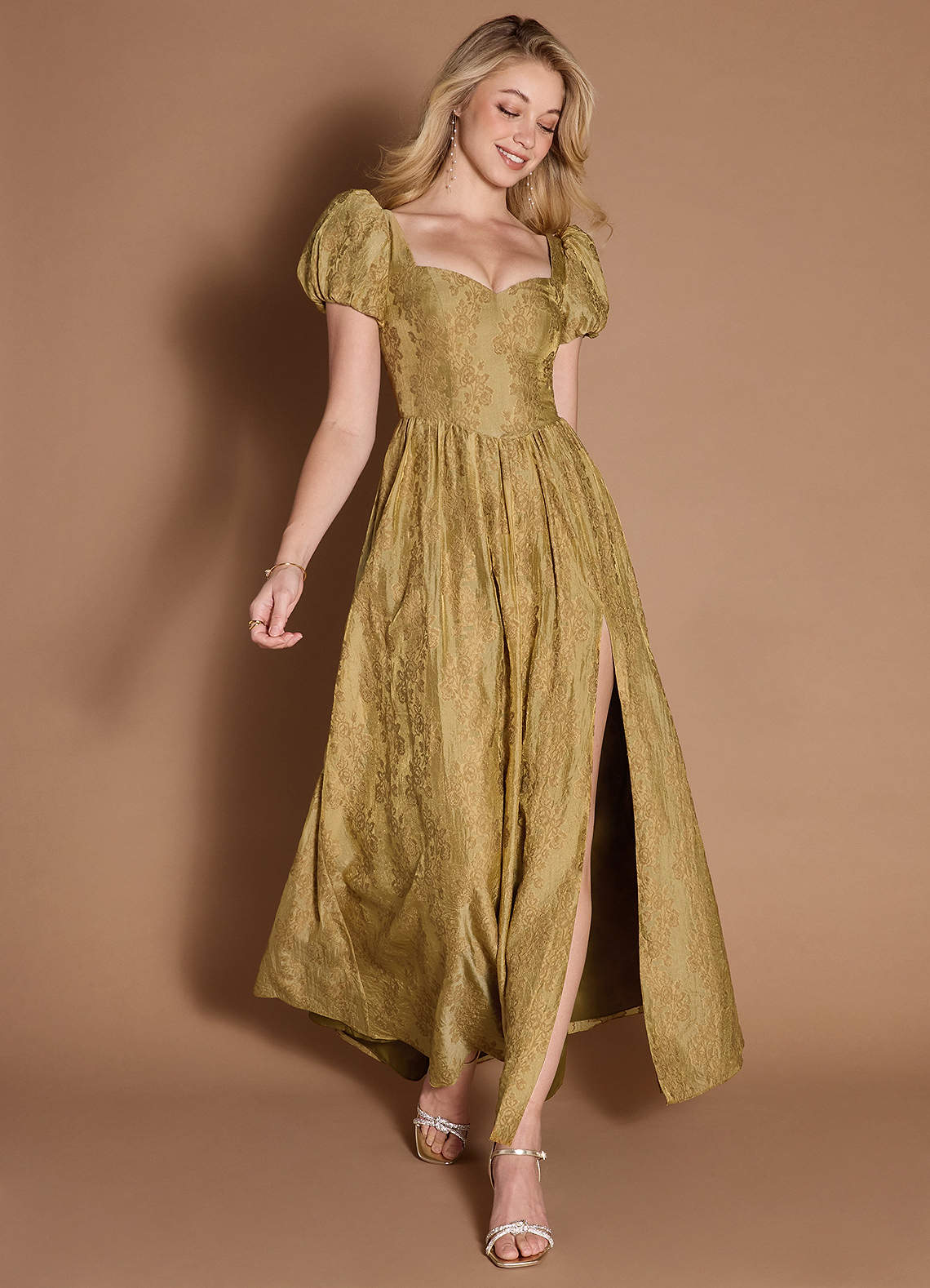 Elizabeth Honey Maxi Dress Ready to Ship | Azazie