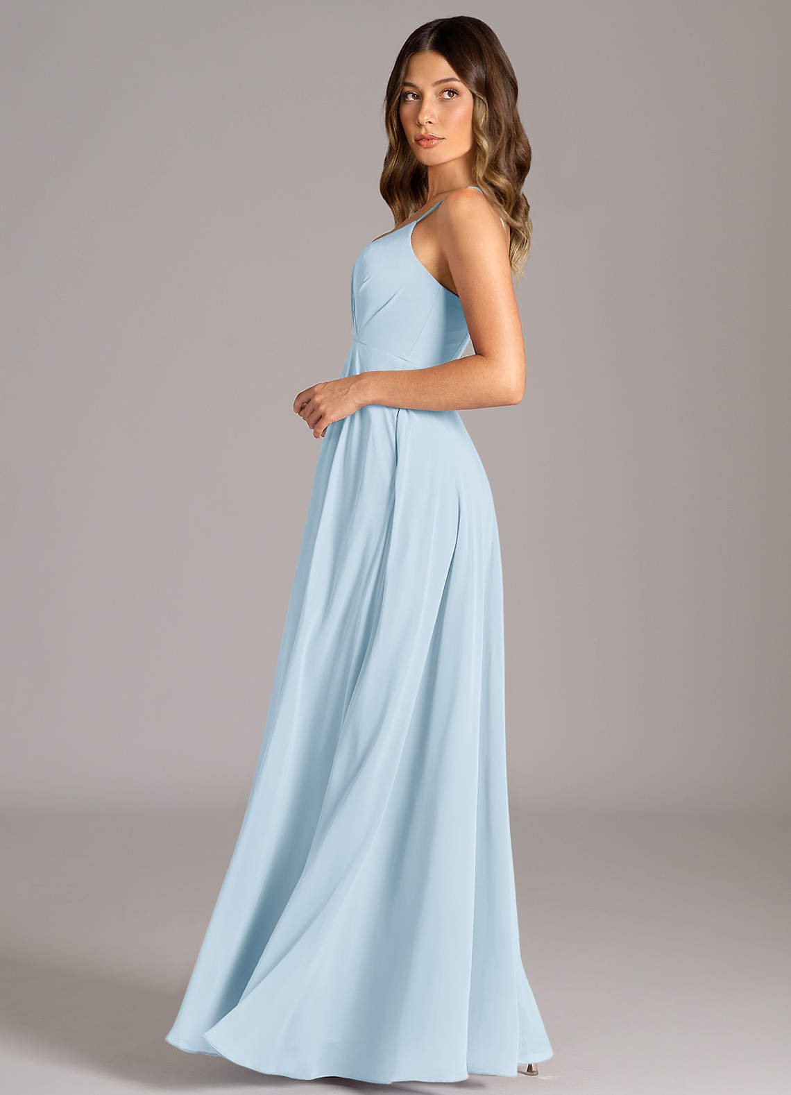 Azazie Amani Sky Blue Chiffon Bridesmaid Dresses | Azazie Azazie Amani Sky Blue Chiffon Bridesmaid Dresses | Azazie