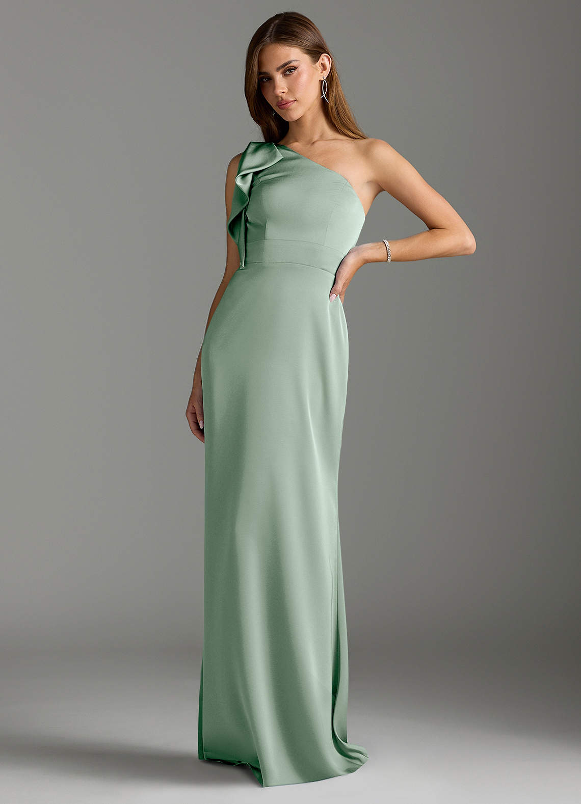 Azazie Rinna Agave Bridesmaid Dresses | Azazie