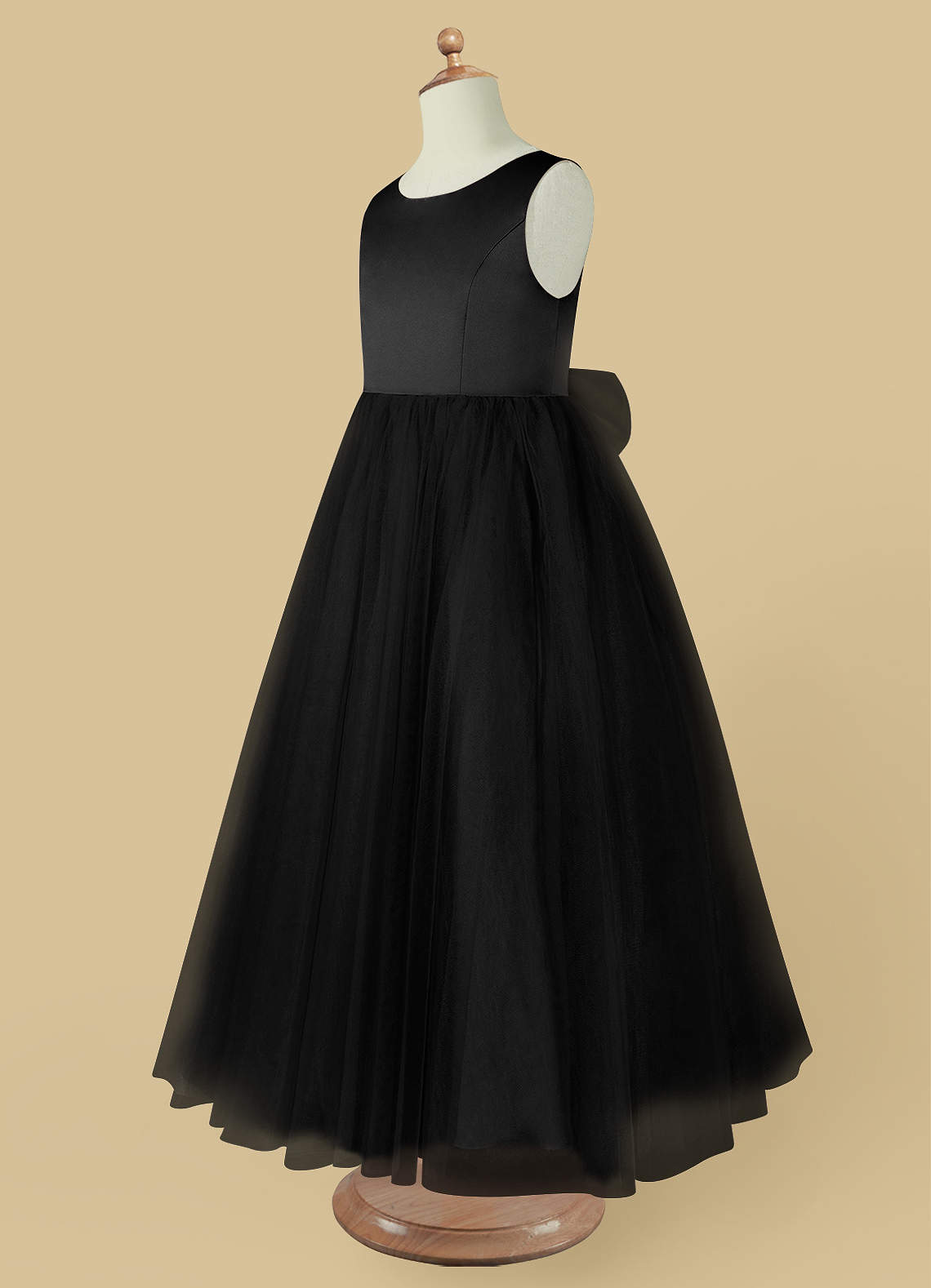 girls black tulle dress Black Pageant Dress for Teens,Long Tulle Party Dress with Sash,JB00068, J4 / Royal Blue main image 0