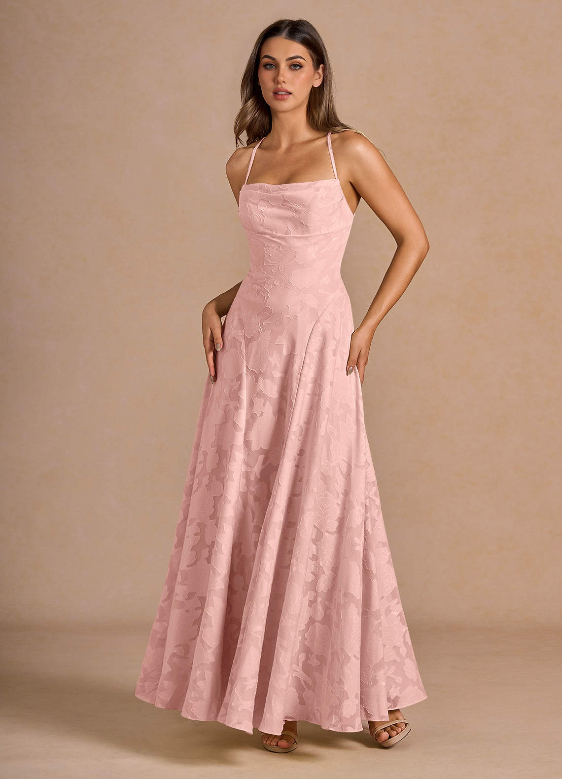 yoli & otis JAANA Dress〔blush〕 5y Irelia Haze Pink Maxi Dress | Azazie