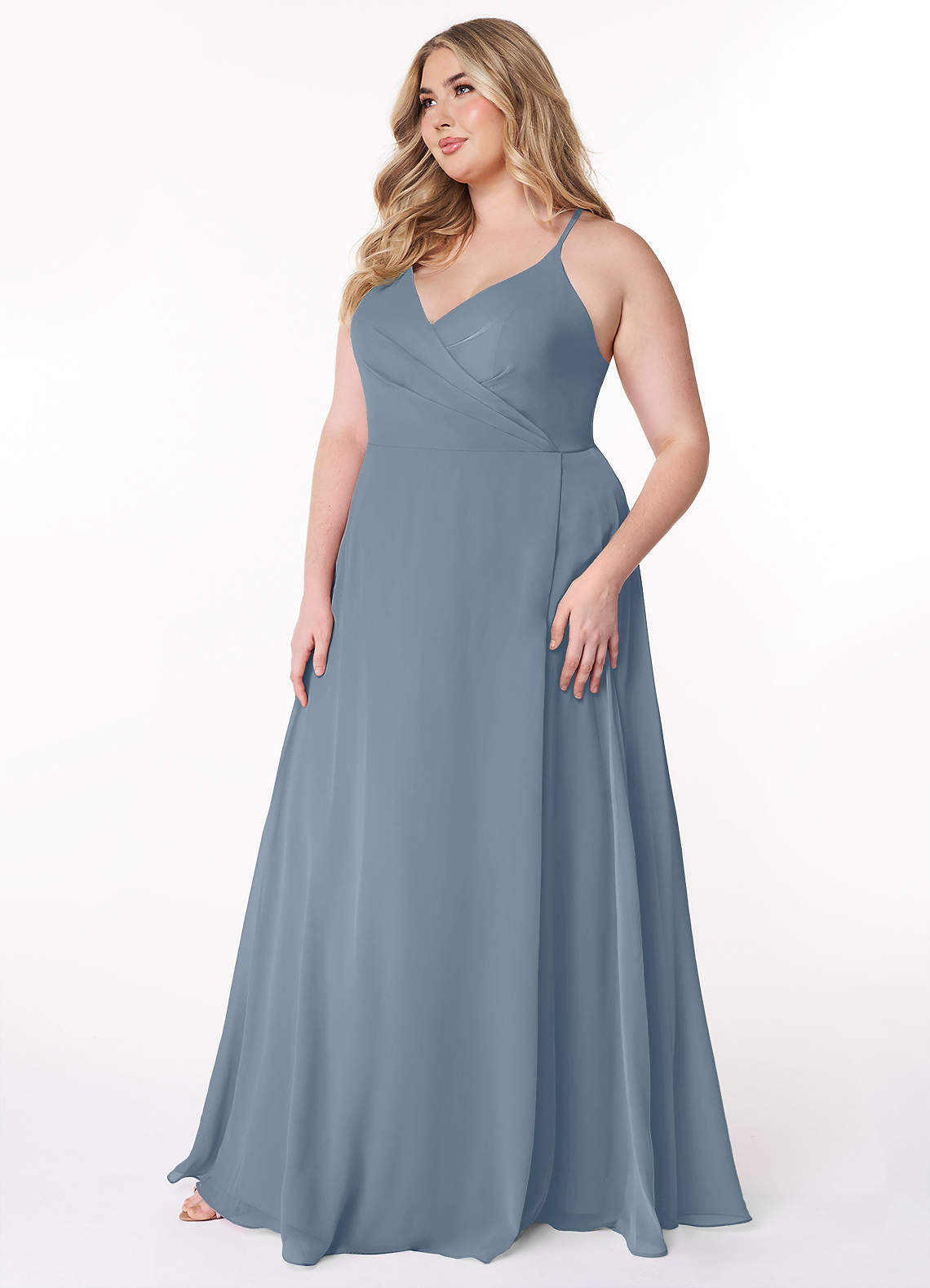 white christmas dresses Mother of Bride Chiffon Flowing Gown Plus Size 20 Style 64000