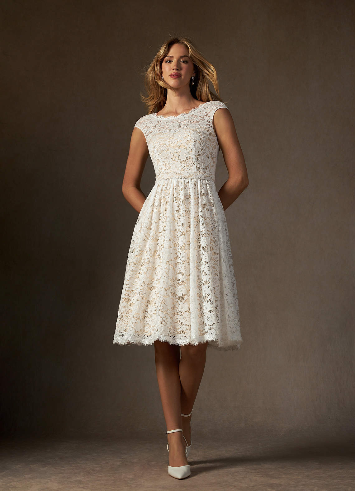 chinese dress ladies Pencil Sheath Sexy Summer Dress Women Knee Length Balloon Sleeves White Bodycon Floral Lace Dresses White / L main image 0