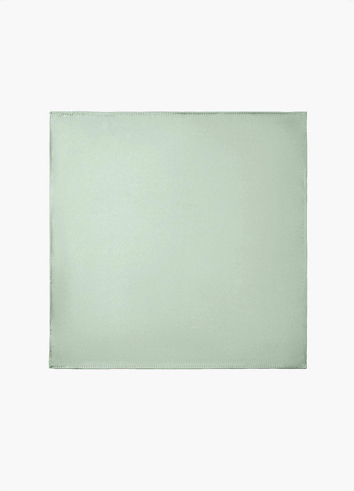 front Stretch Satin Matching Groomsmen Pocket Square Set – 4 Pieces