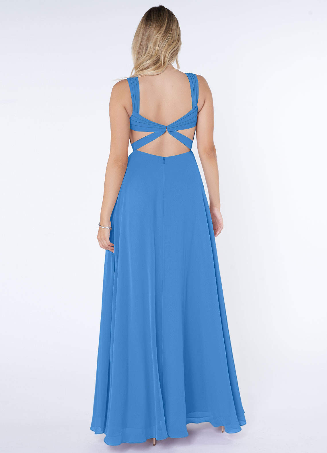 Azazie Nahrin Blue Jay Bridesmaid Dresses Azazie