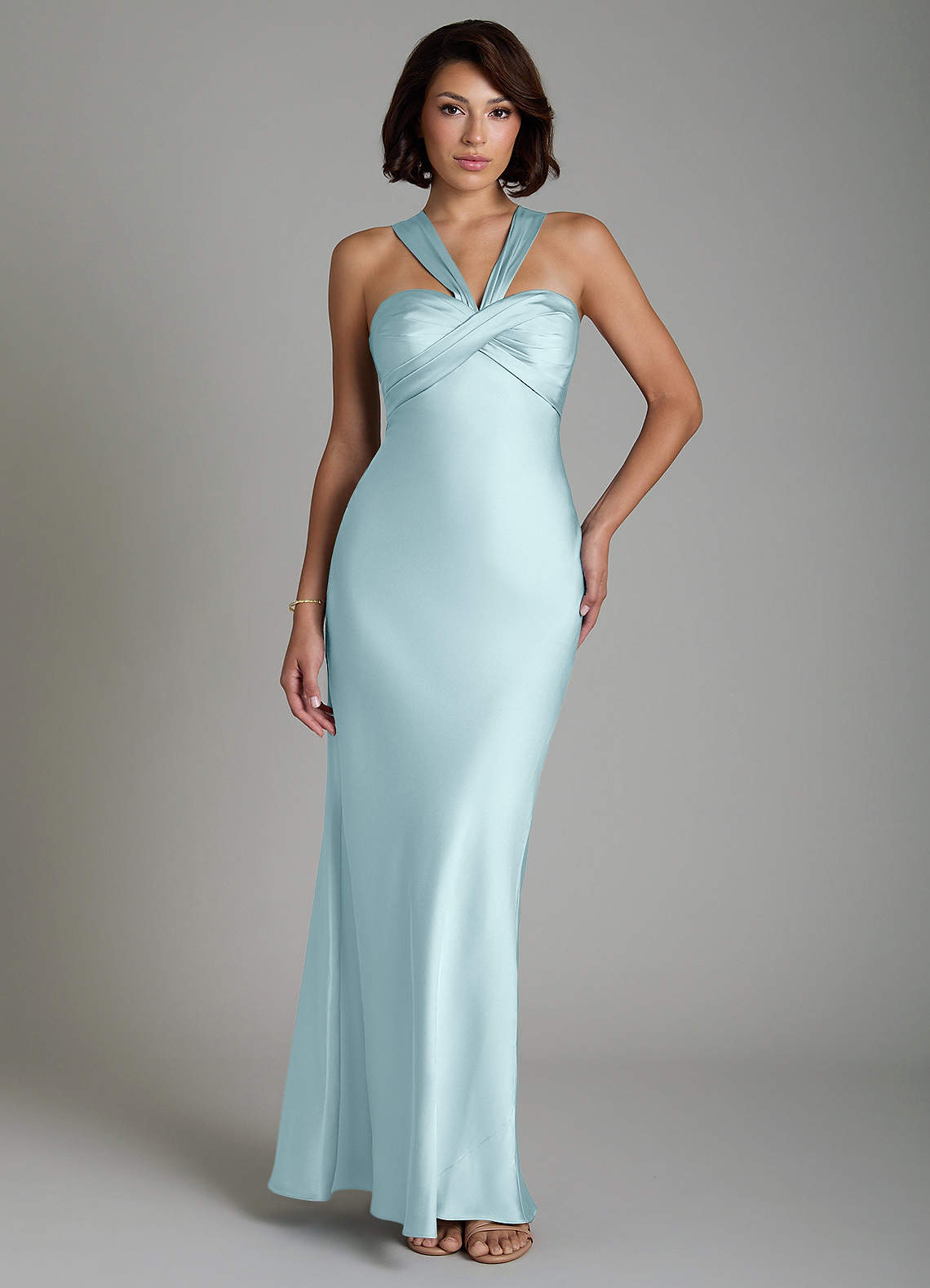 rust bridesmaid dress plus size BABARONI Chiffon Dresses V-neck Knee-length 3/4-Length Lace A-line, Rust / US0 F211054 Beautiful Italian Satin Style:Lined Bodice pants-size-48w touch polyester with a