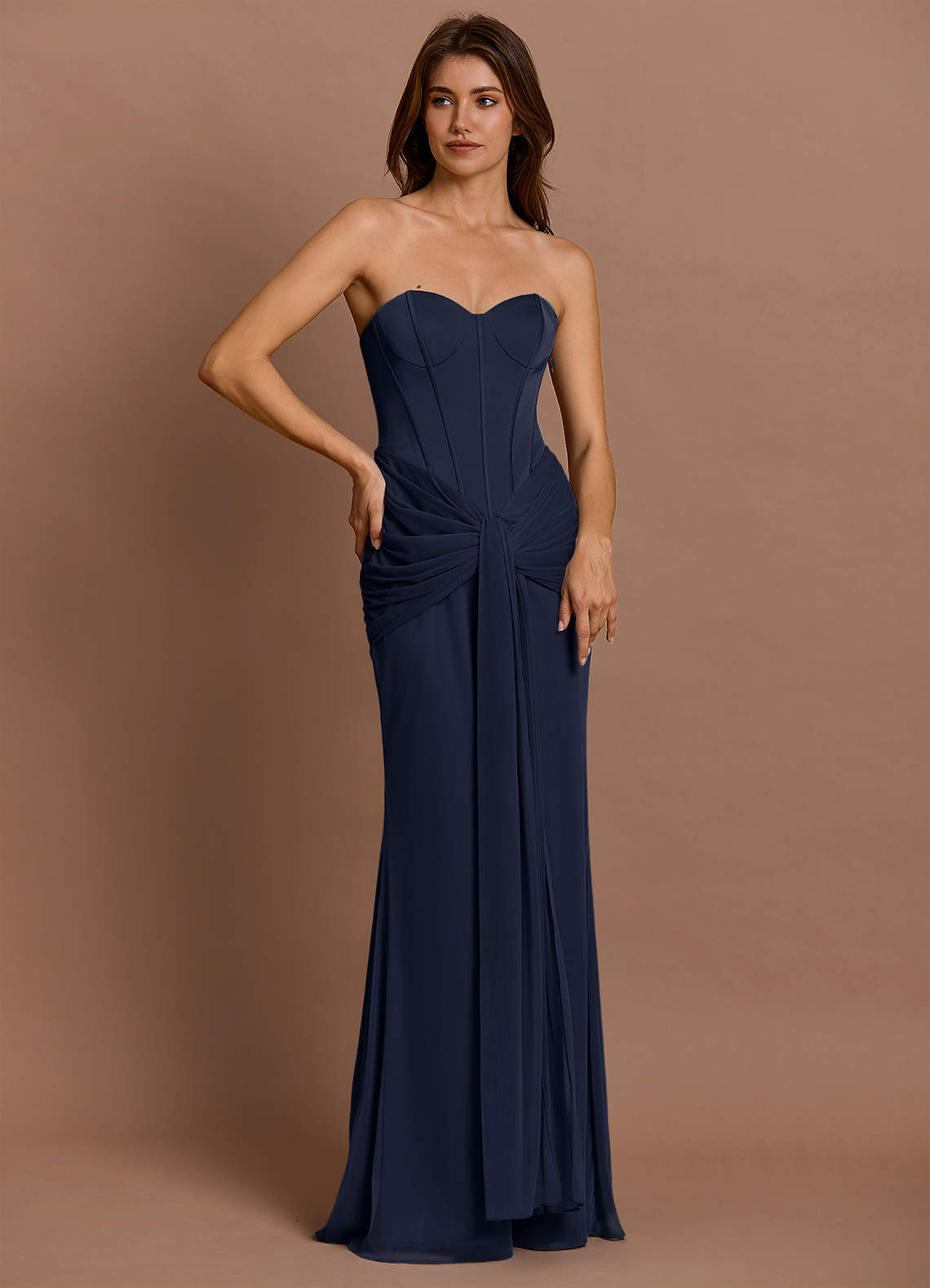 Robe Longue Marine Kalliope image1