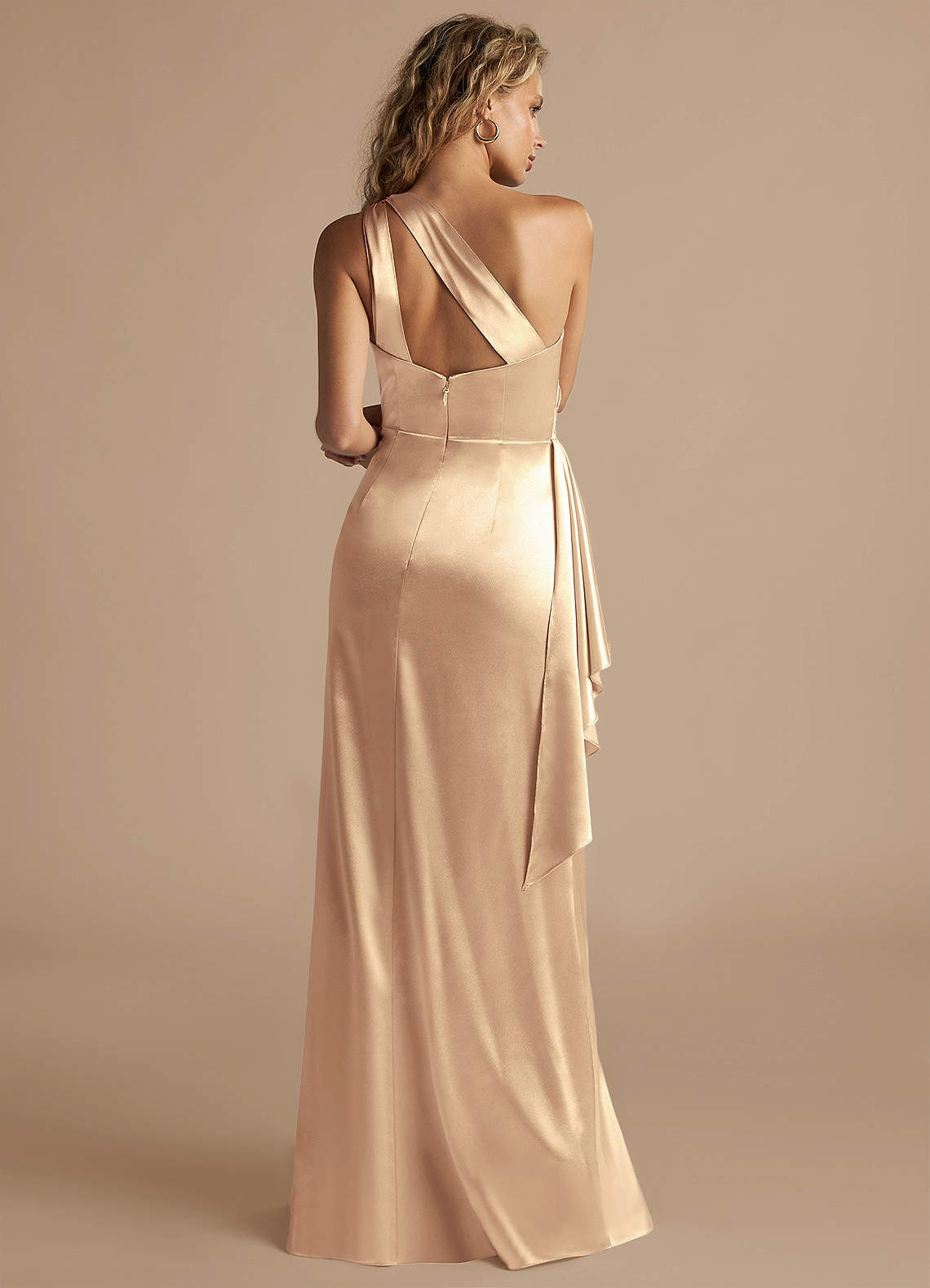 gold satin ruched dress Metallic Strapless Ruched Slim Evening Gowns Maxi Dresses-Gold [Pre Order]