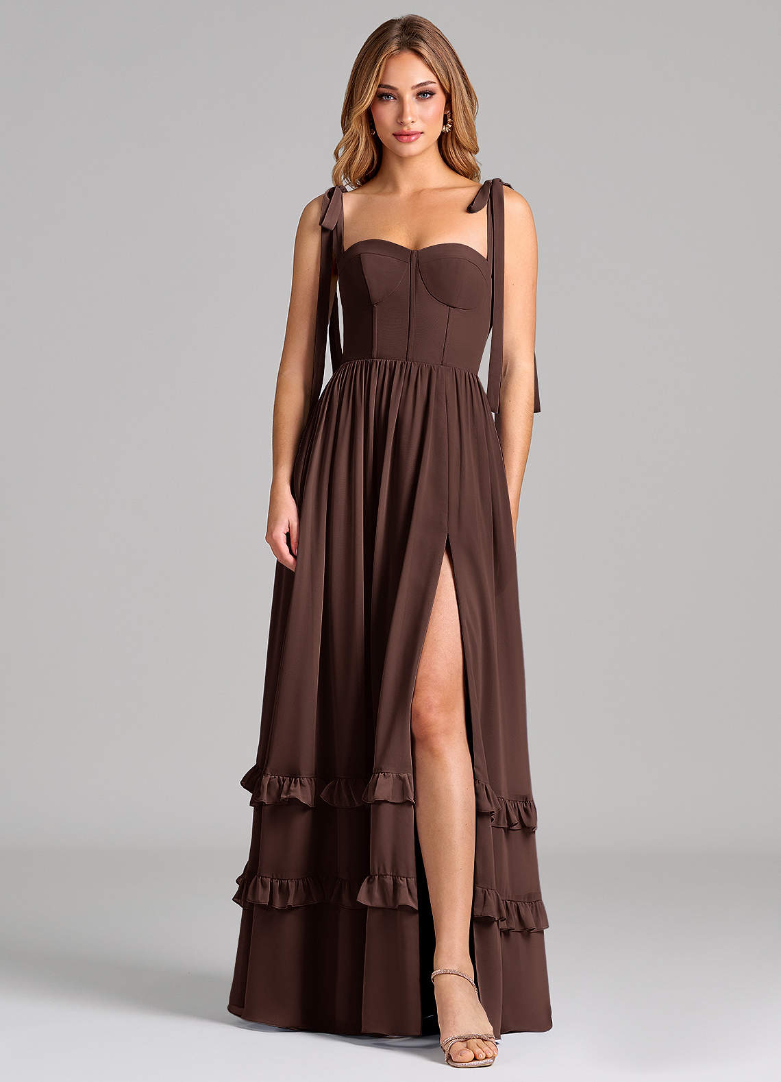 Azazie Anastacia Ganache Chiffon Bridesmaid Dresses | Azazie