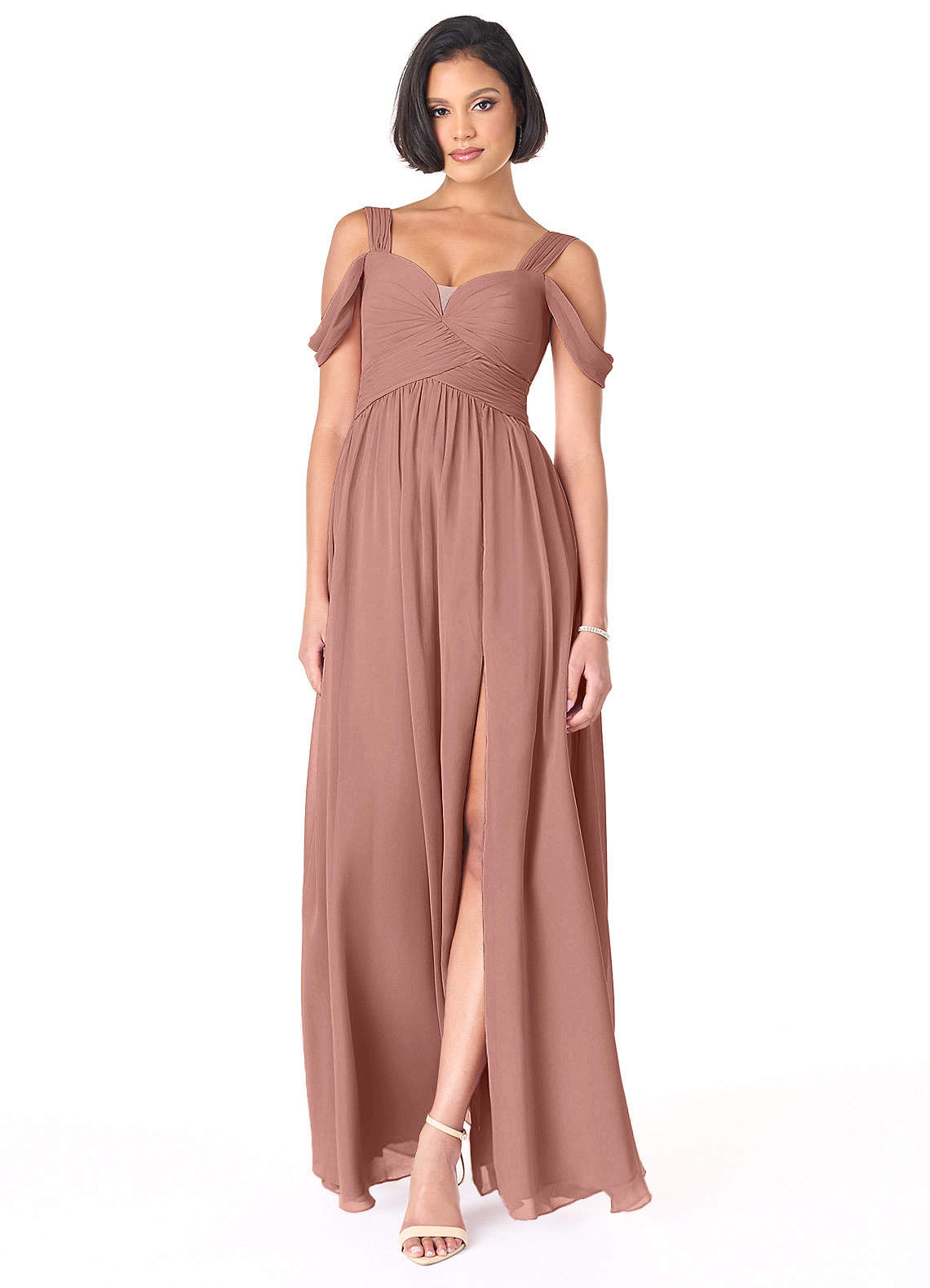 one shoulder grey chiffon dress Light A Line Long Beach Wedding Guest with Slit Available Colors In Your Size::Wine RTW Vintage Designer A-line Strapless Cut Out This dress can be