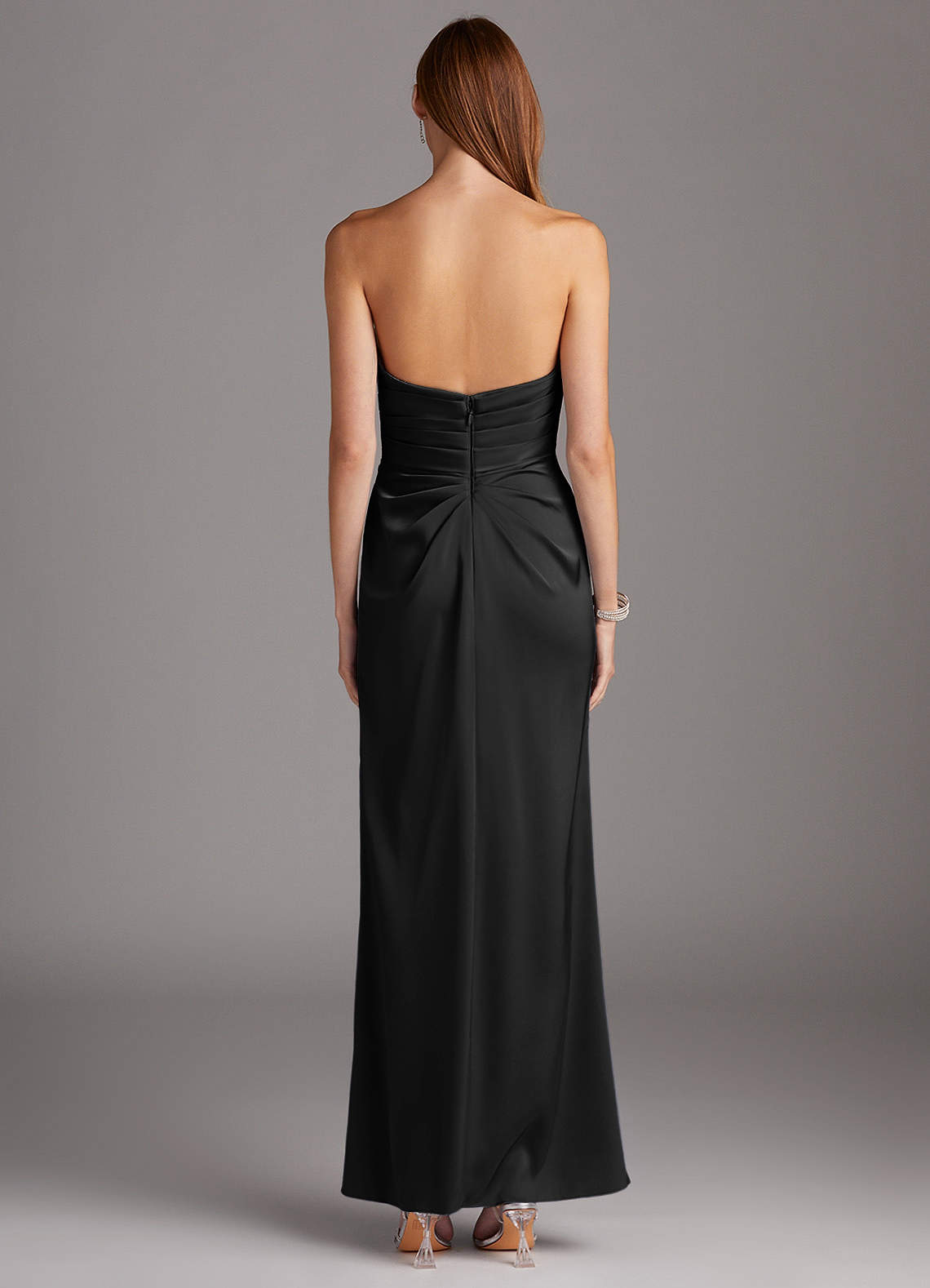 azazie lexie stretch satin dress Azazie Lexie