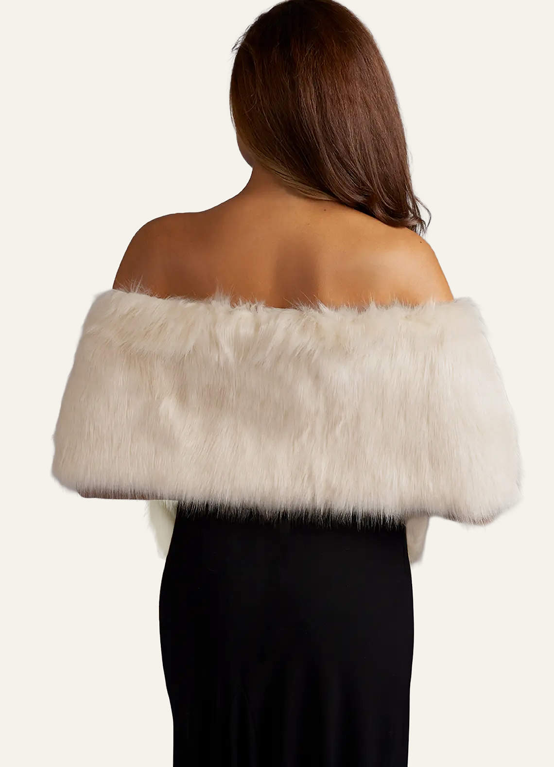 front Faux Fur Scarf Stoles Wraps